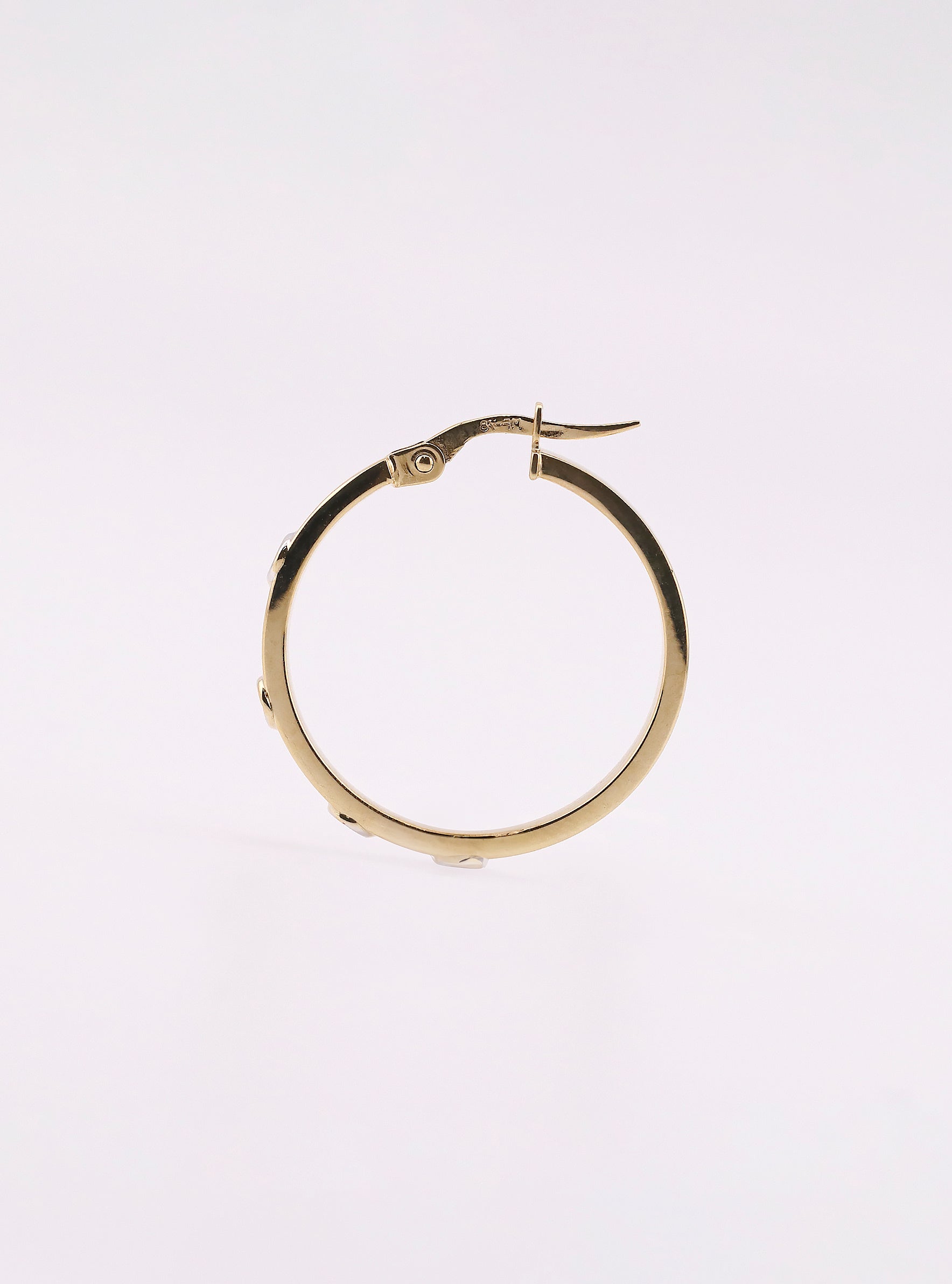 Arracadas de Diseño Ancho en Oro de 14K