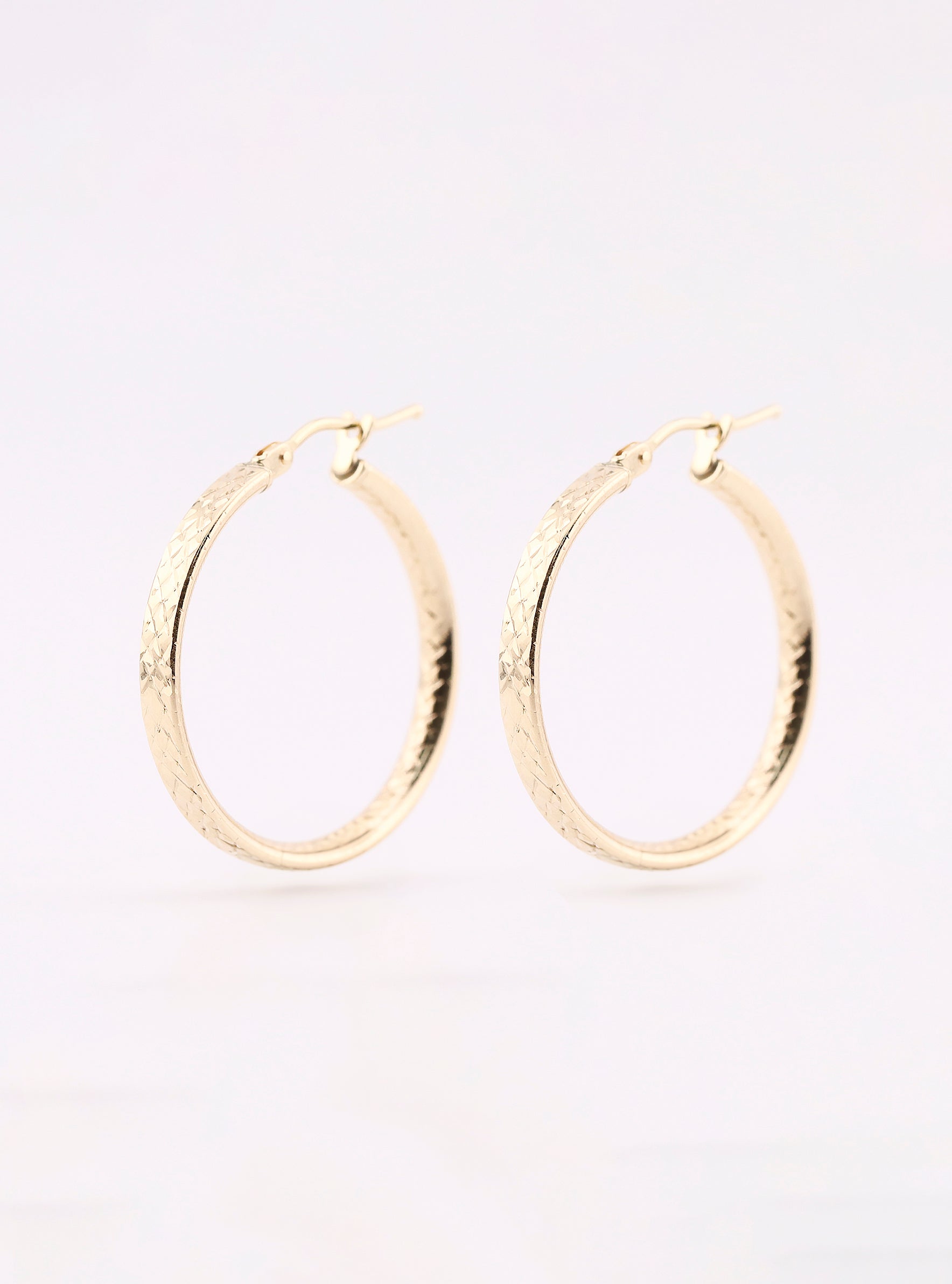 Arracadas de Oro Relimadas de 14K