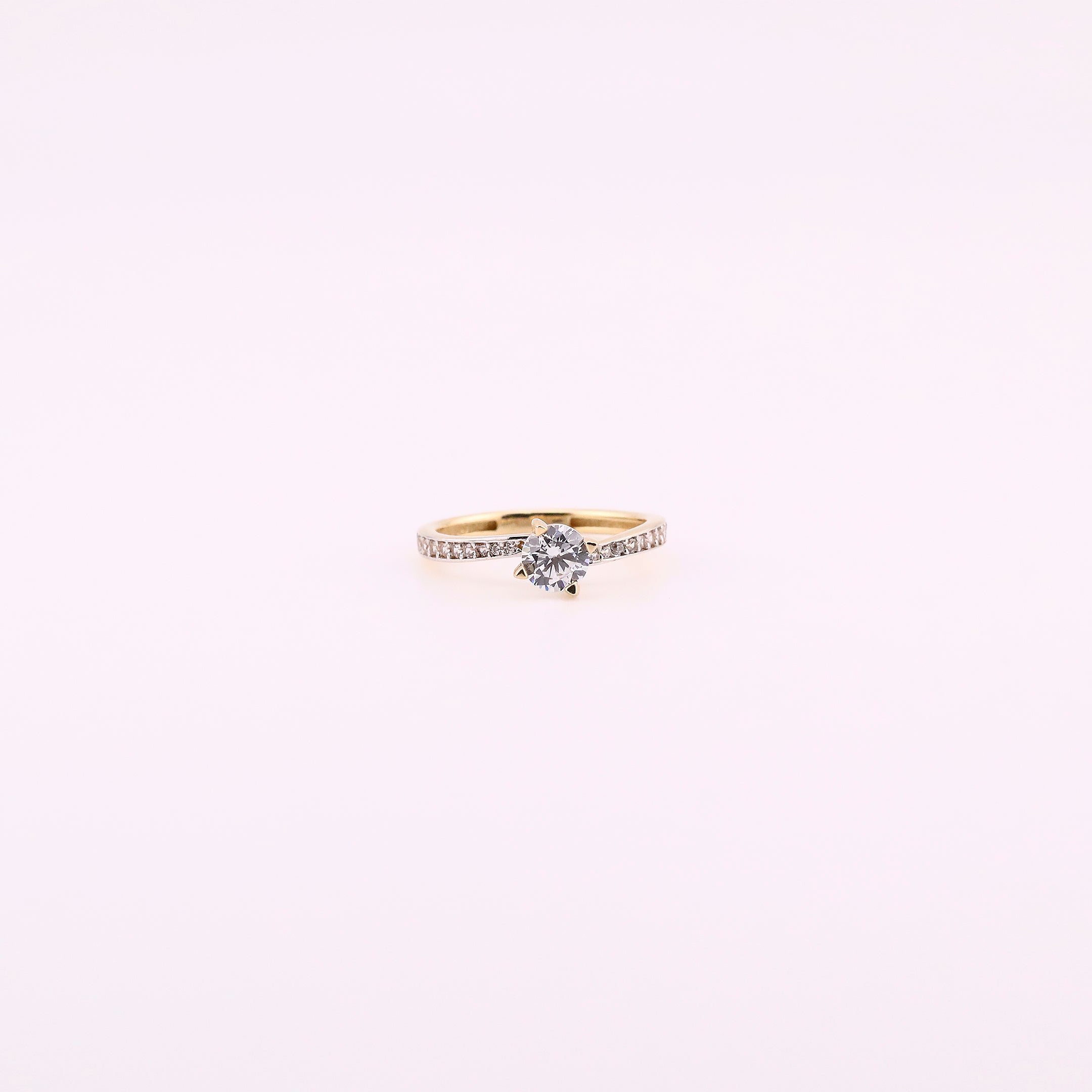 Anillo de Compromiso en Oro de 14K