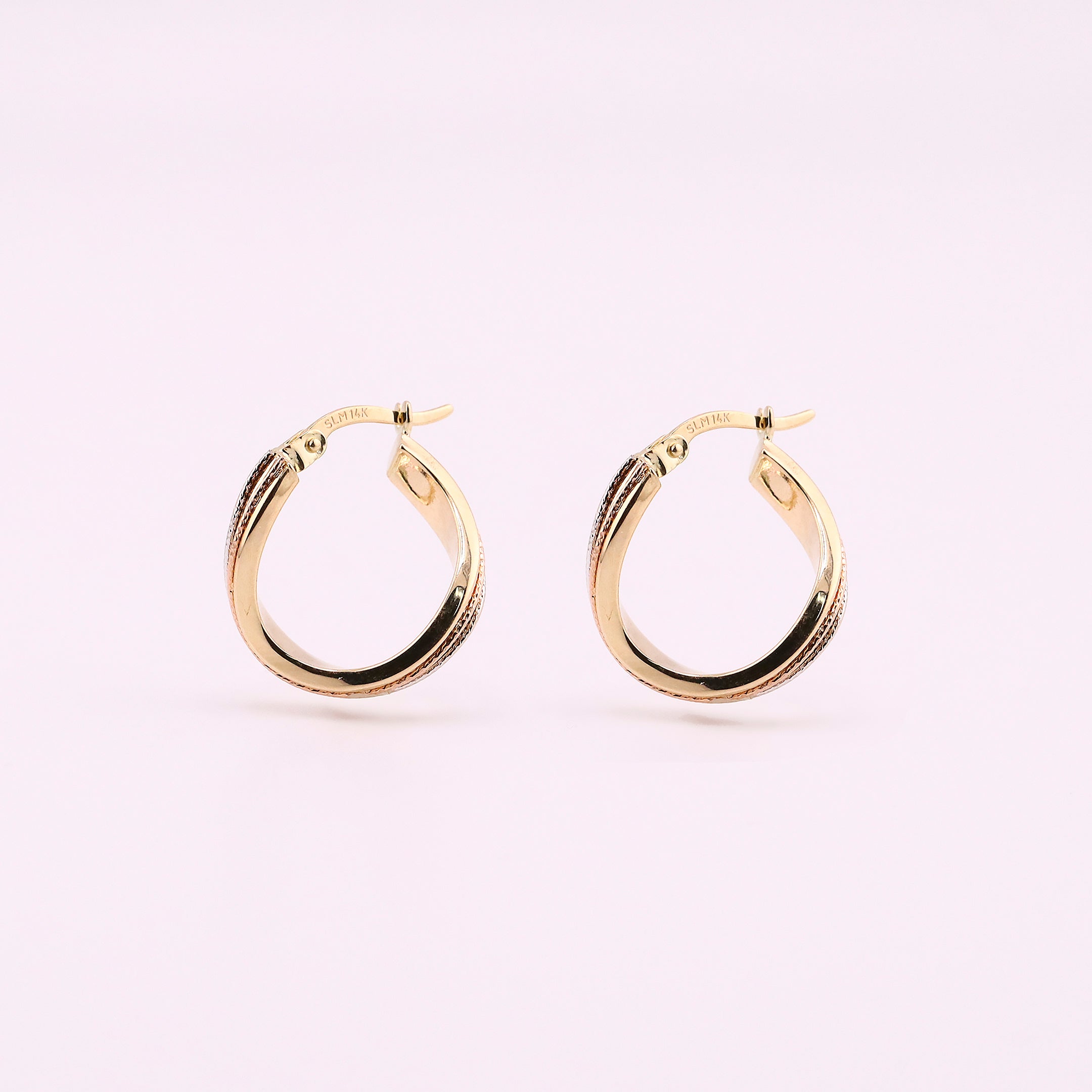 Arracadas Triples en Oro de 14K