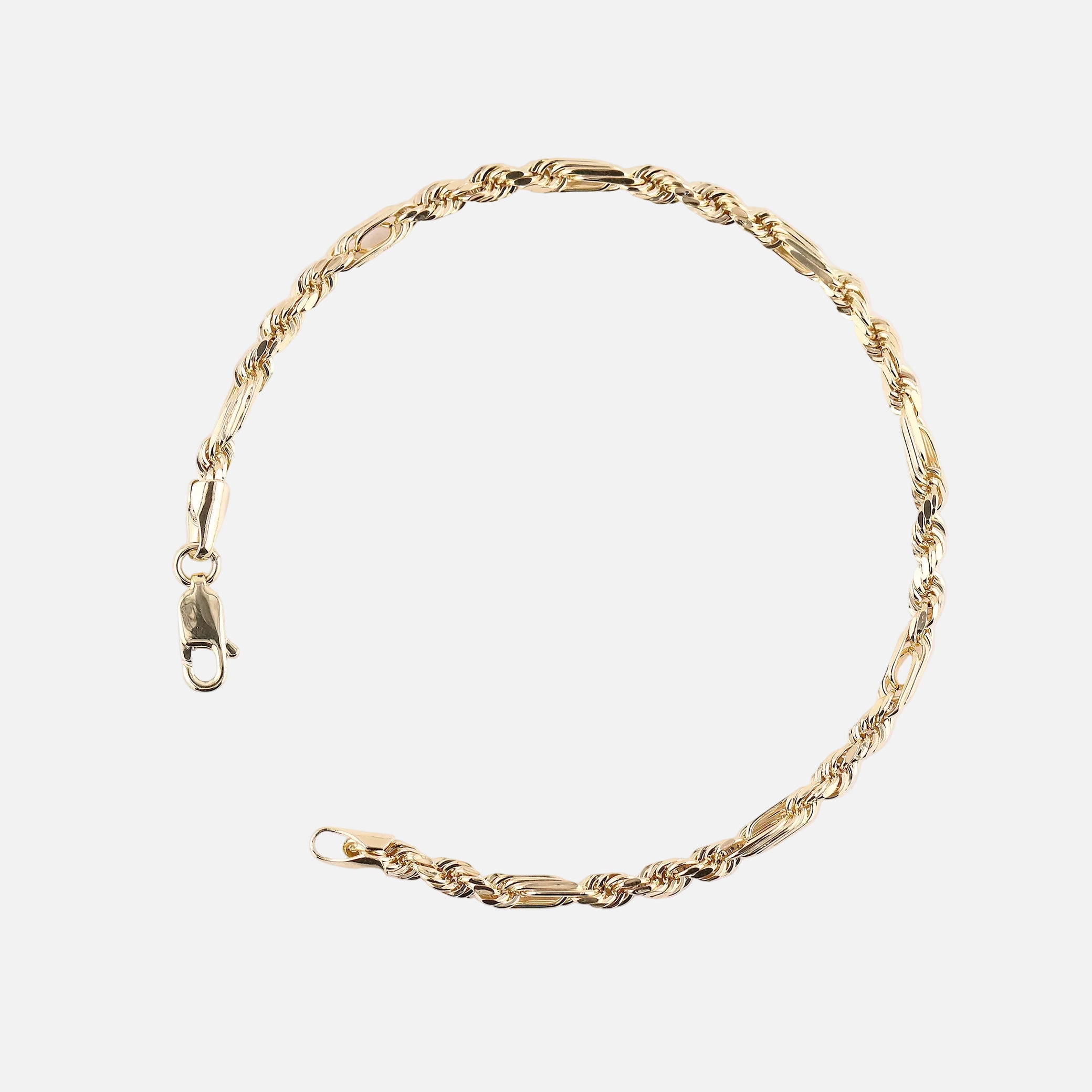 Pulso Tejido Figaro en Oro de 14K
