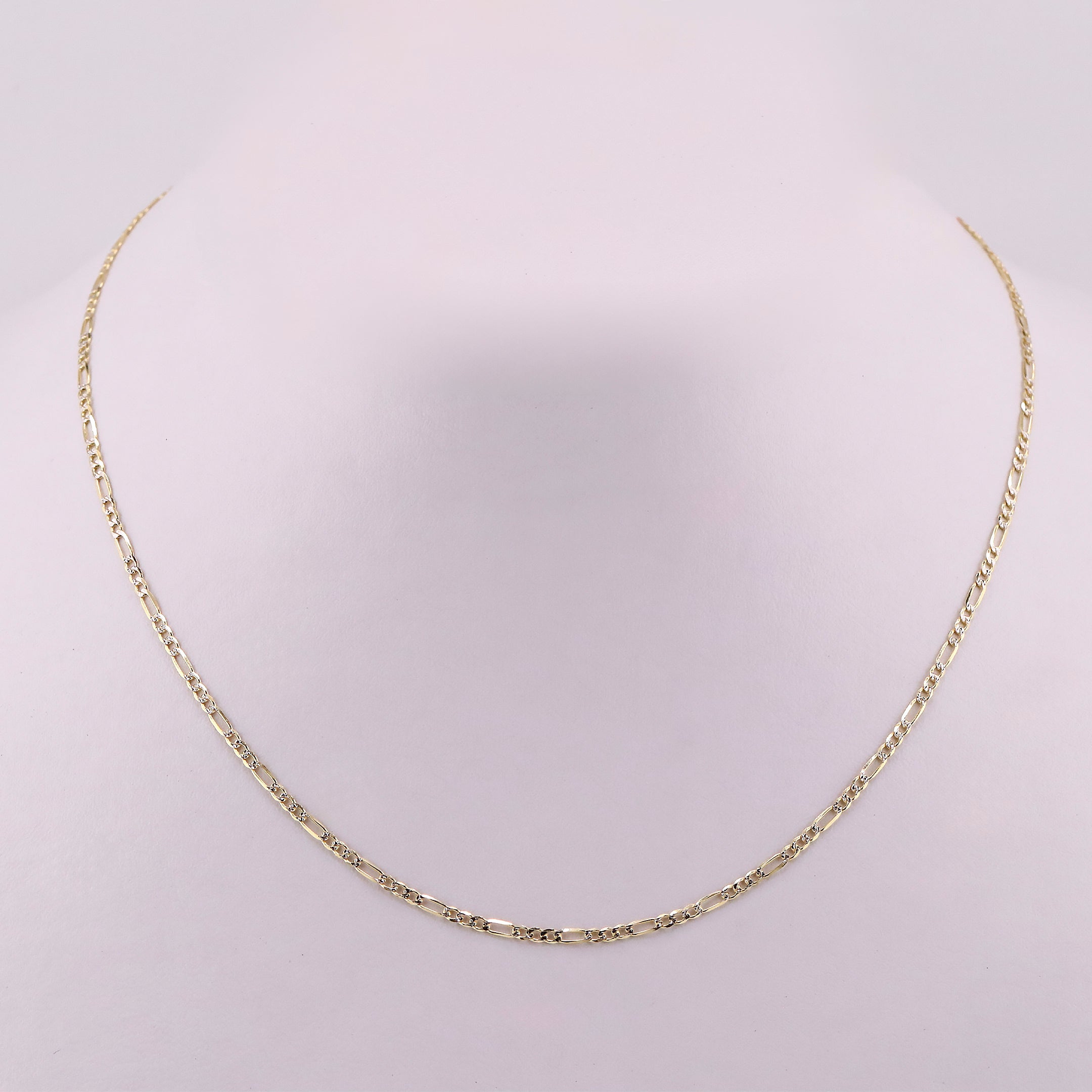 Cadena 3x1 Diamantada en Oro de 10K
