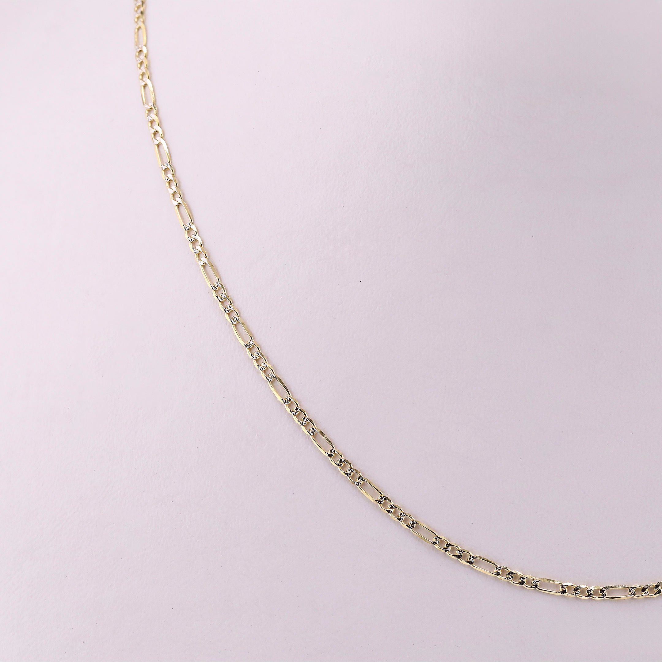 Cadena 3x1 Diamantada en Oro de 10K