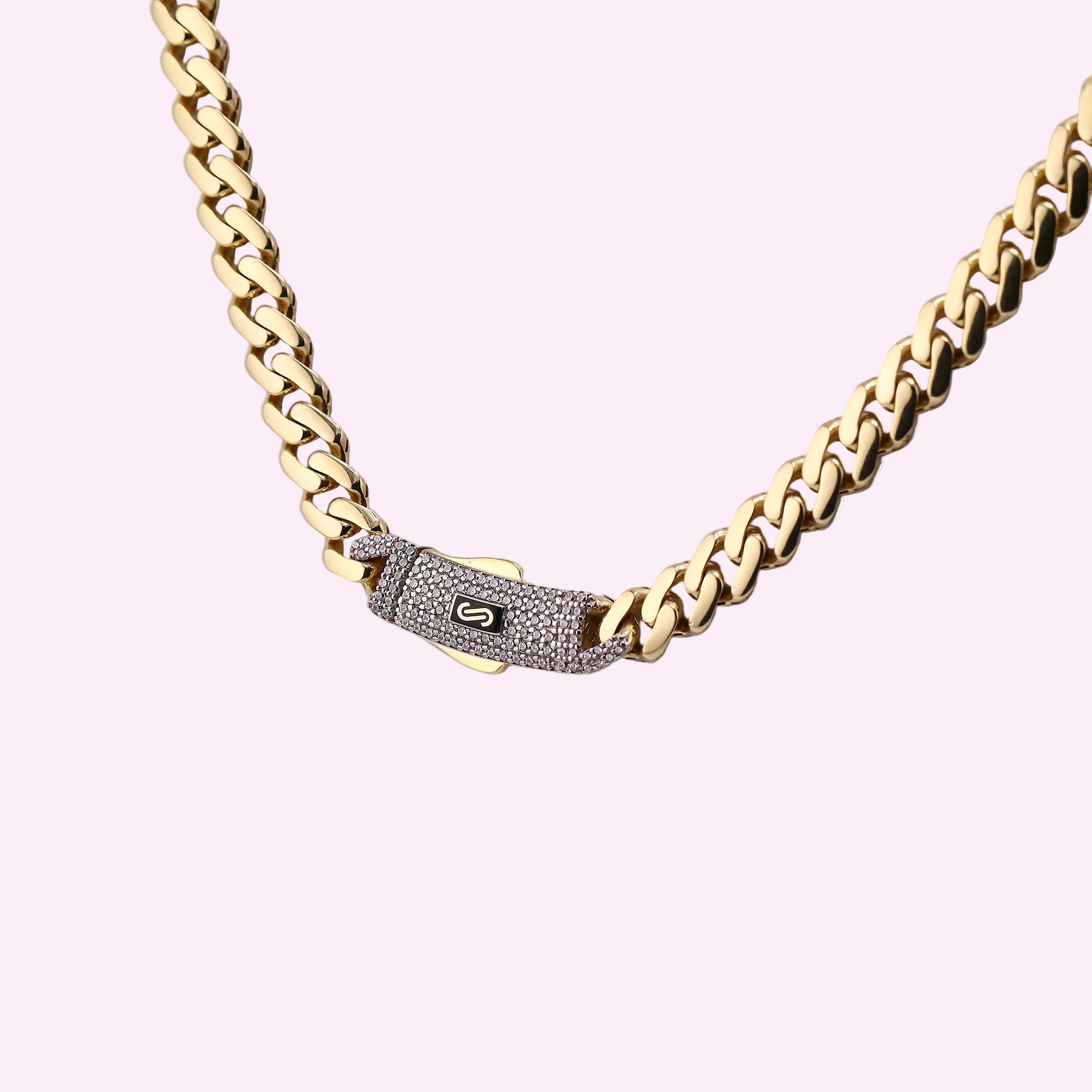 Cadena Monaco Chain en Oro de 10K
