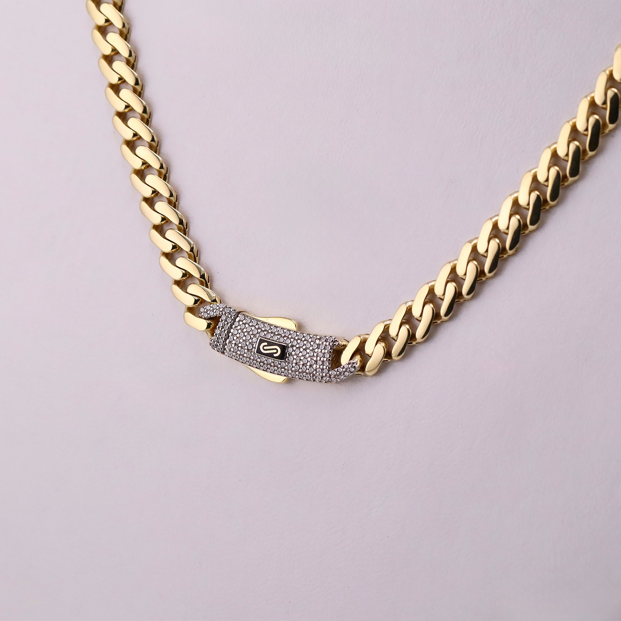 Cadena Monaco Chain en Oro de 10K