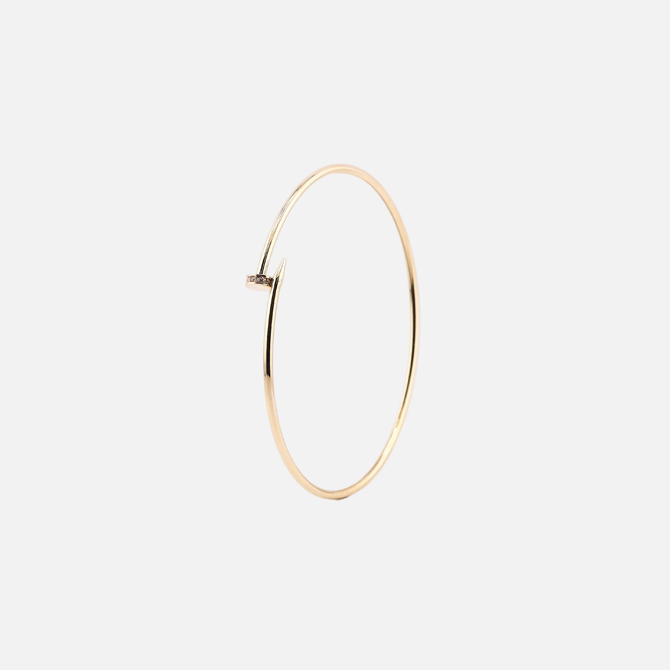 Brazalete Clavo en Oro de 14K