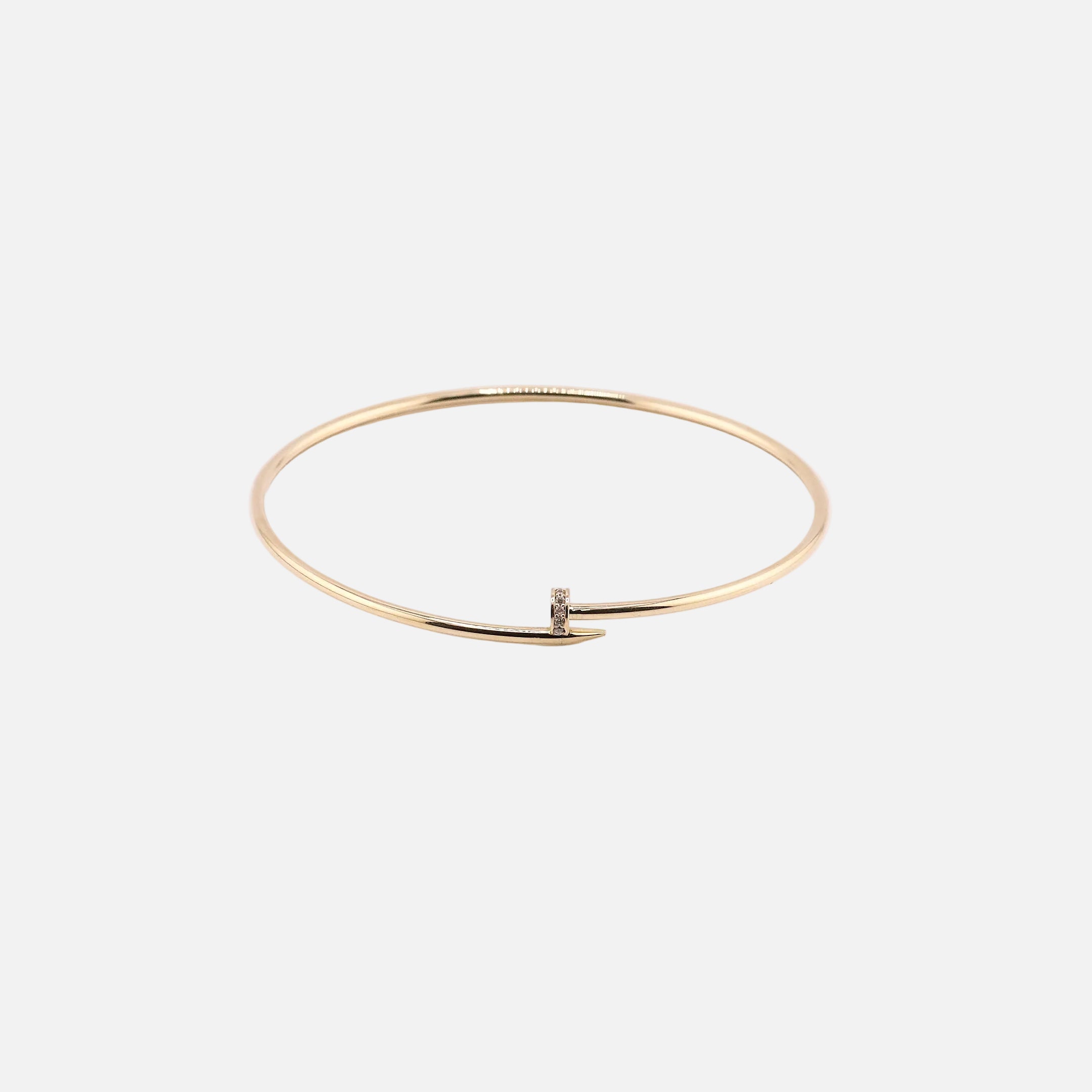 Brazalete Clavo en Oro de 14K