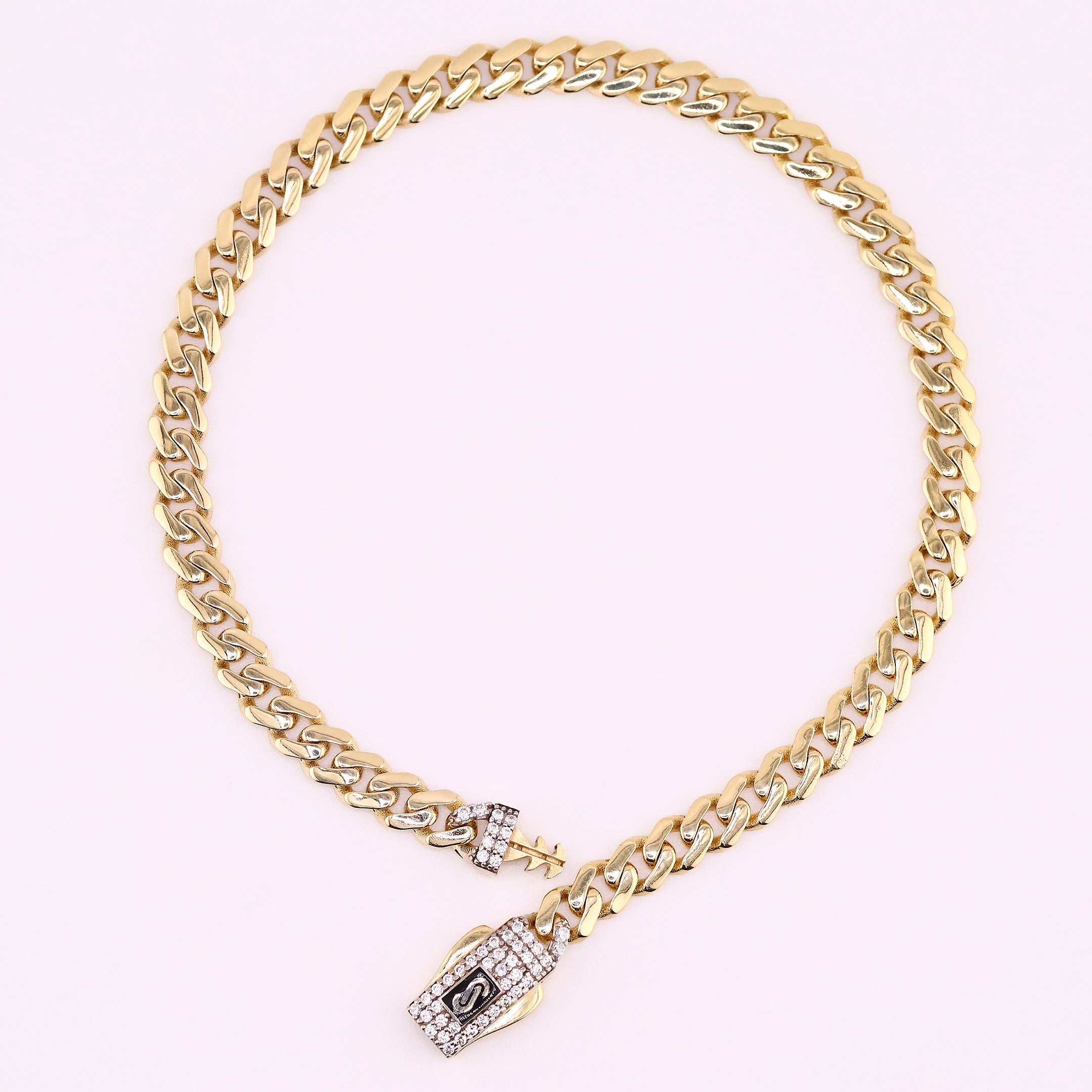 Pulso Monaco Chain Clásico en Oro de 14K