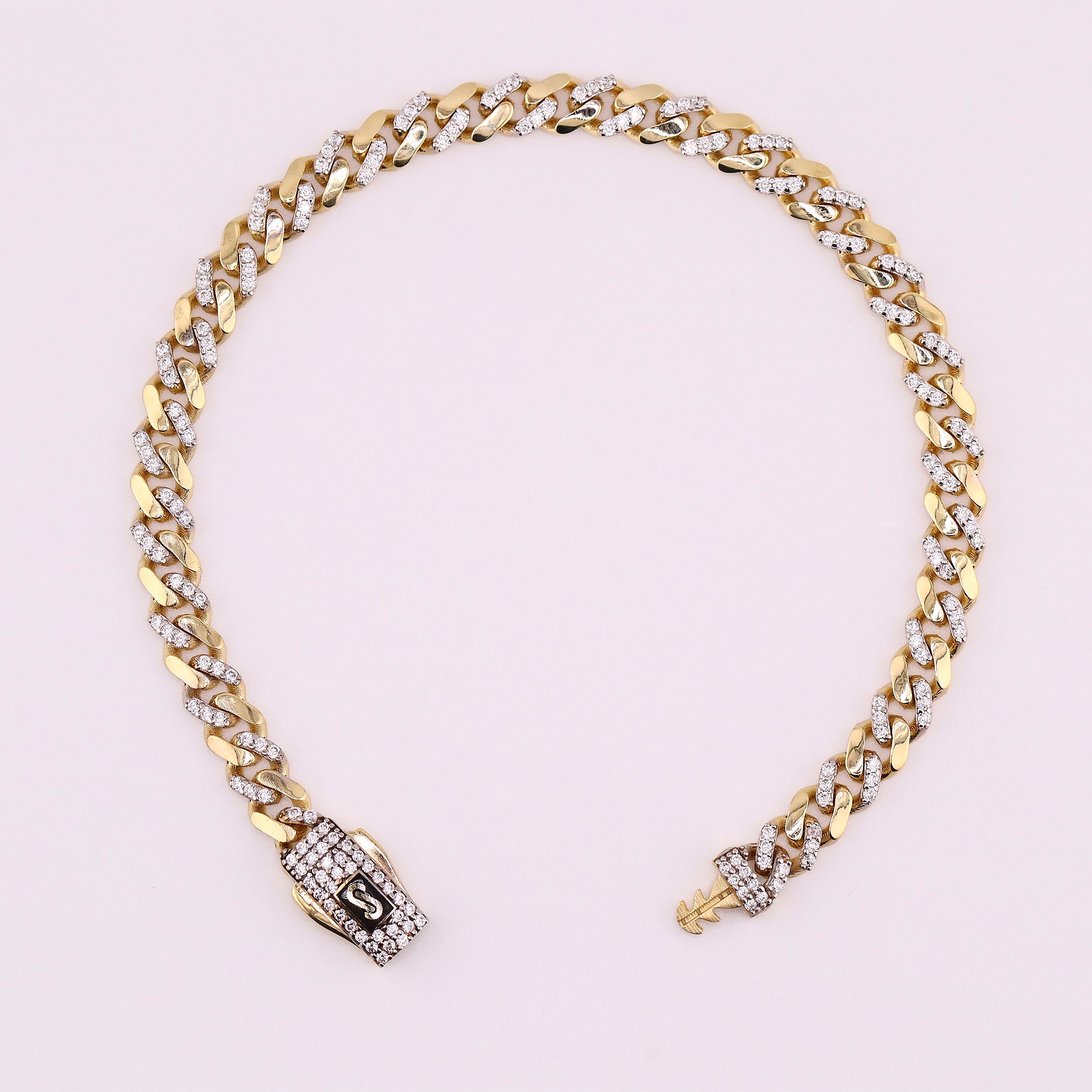 Pulso Monaco Chain Clásico en Oro de 14K