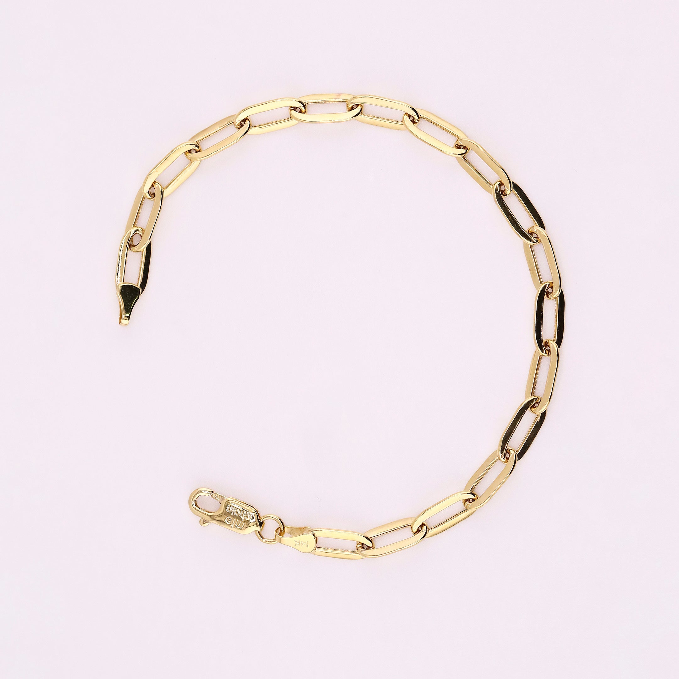 Pulsera Clip en Oro de 14K