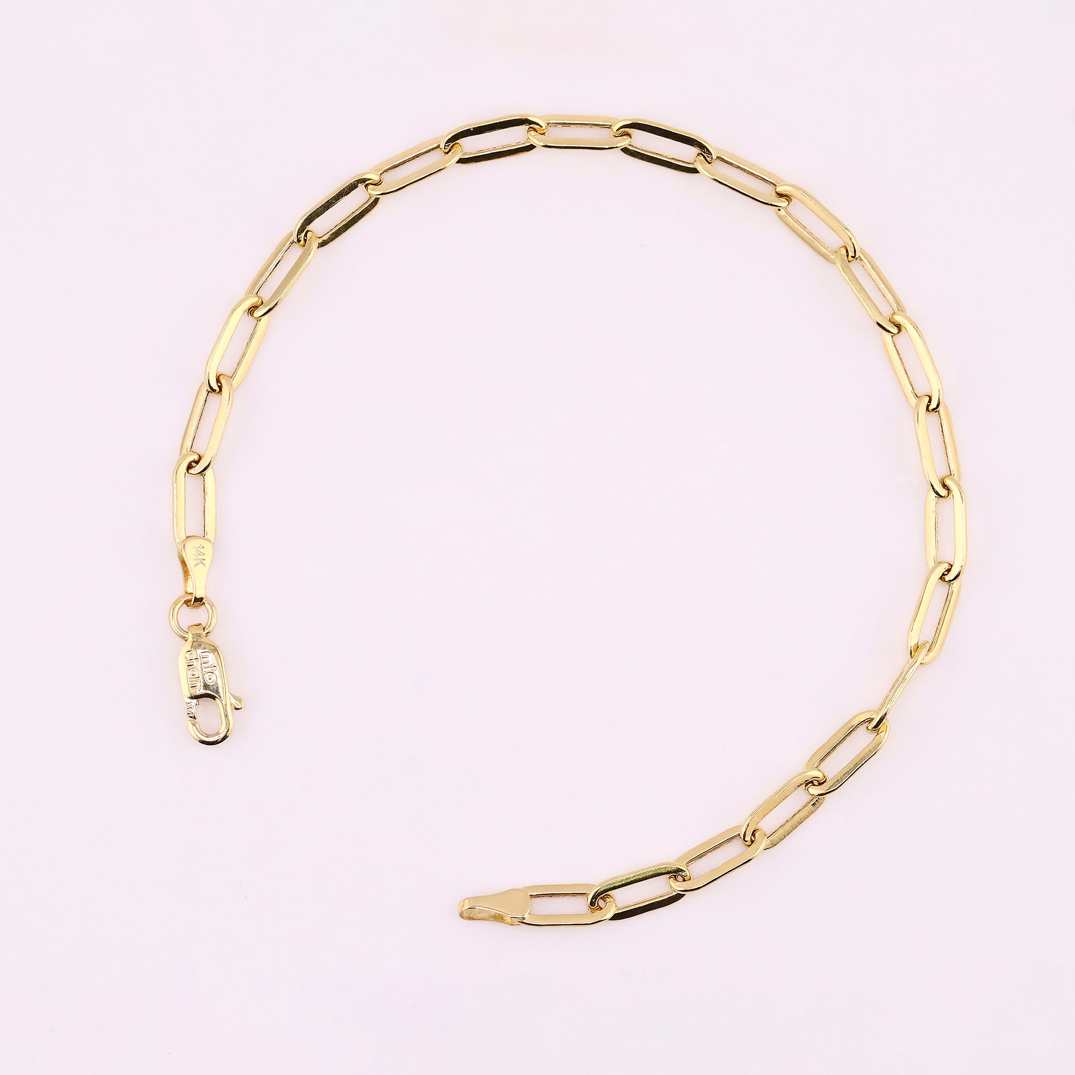 Pulsera Clip en Oro de 14K