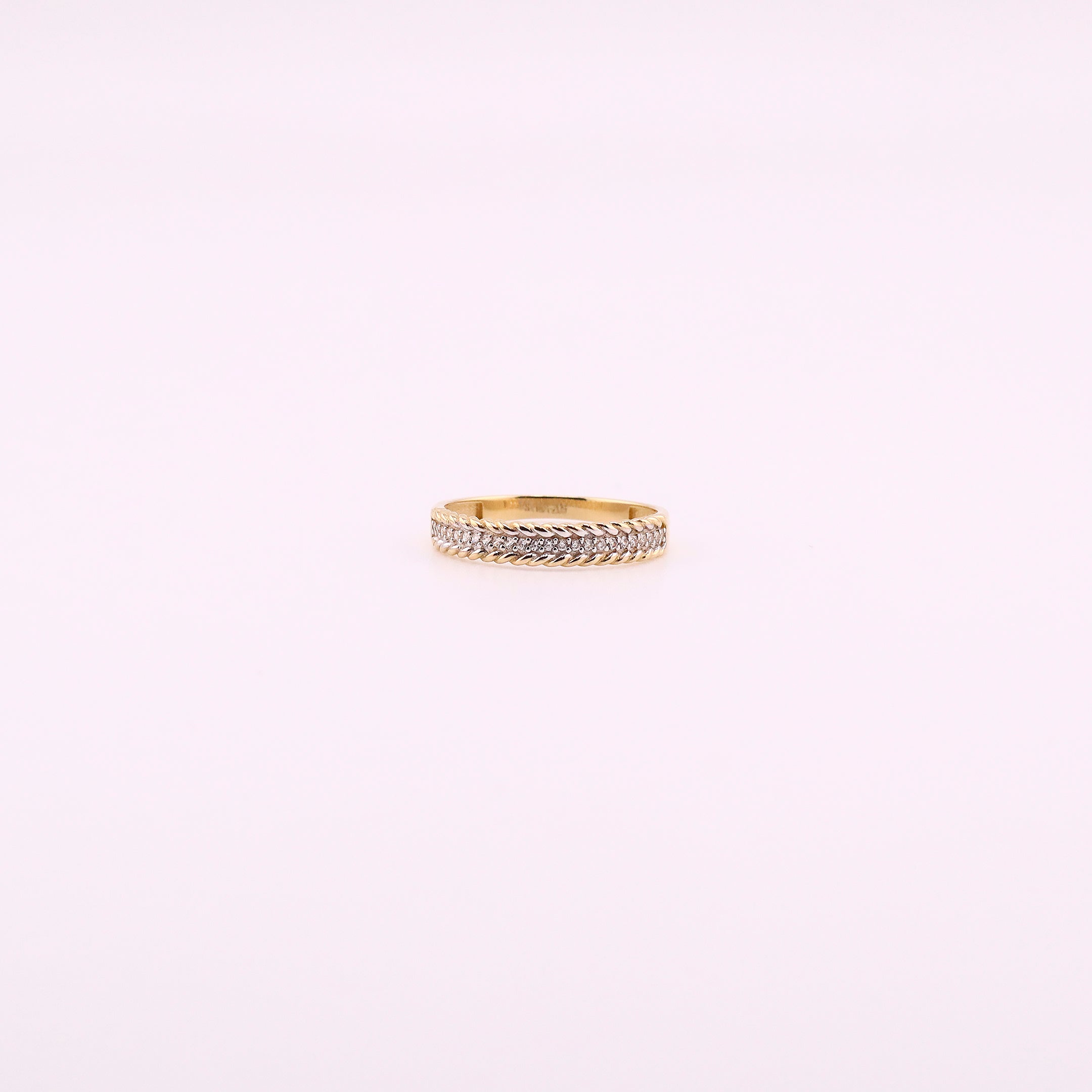 Anillo Media Churumbela en Oro de 14K