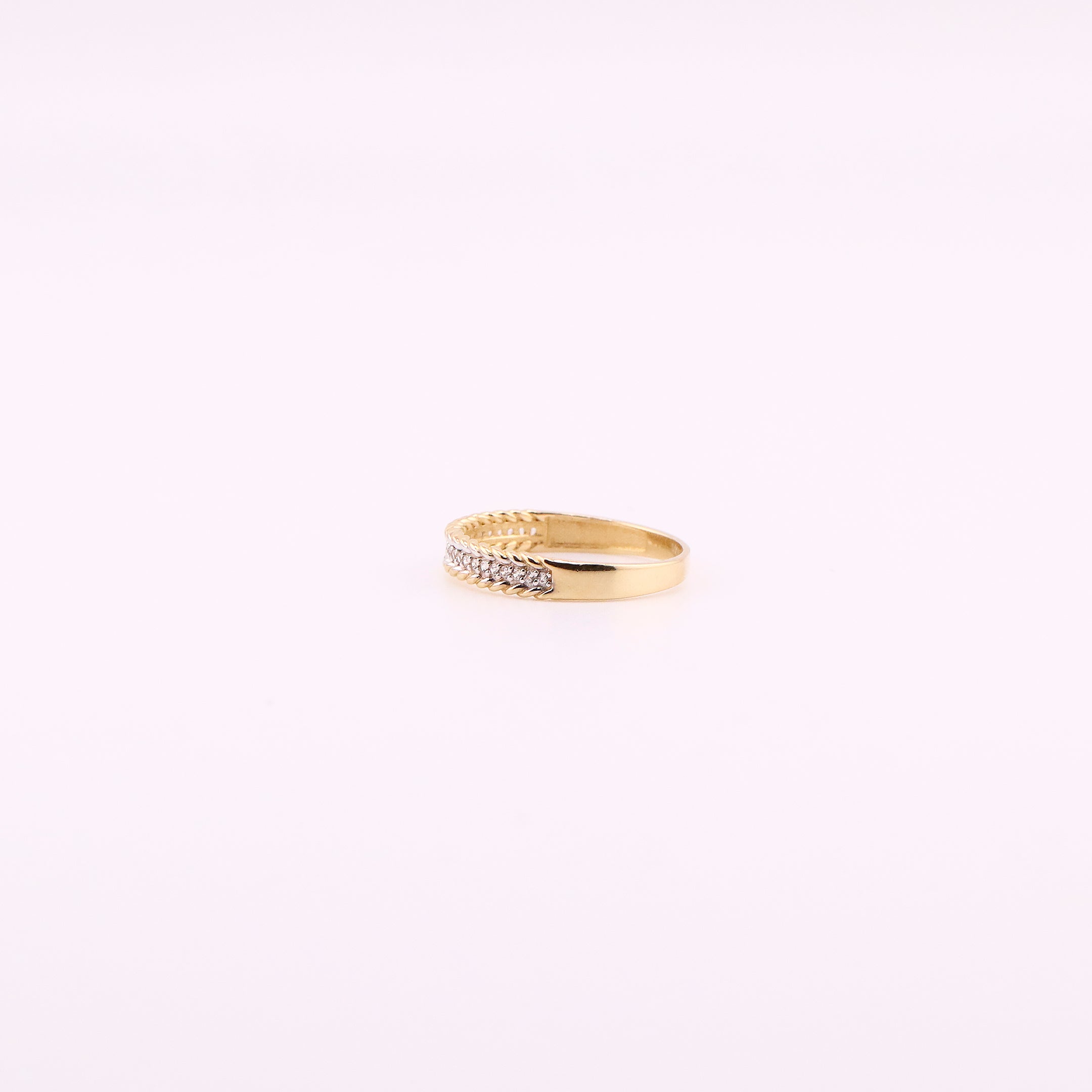 Anillo Media Churumbela en Oro de 14K