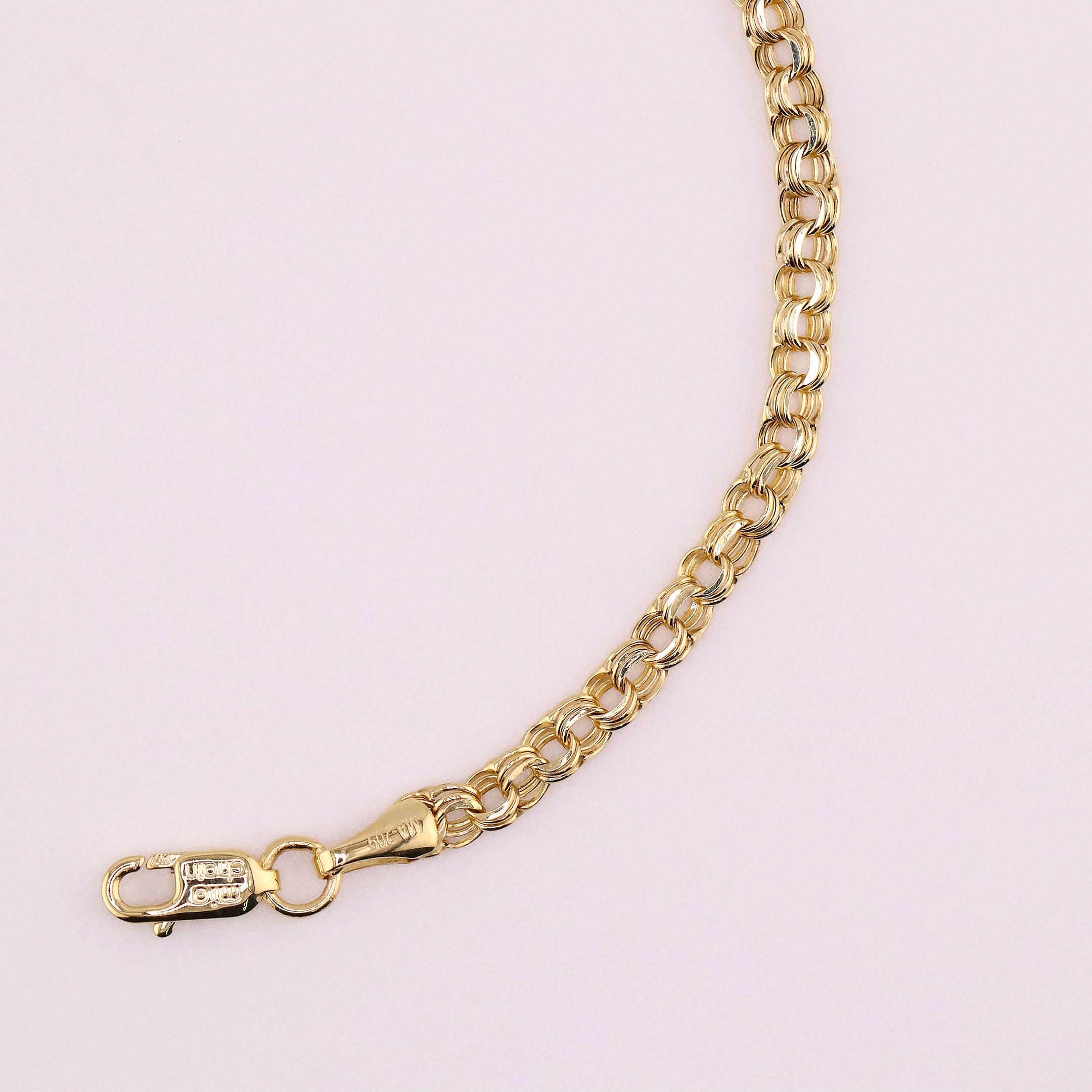 Pulso Tejido Entrelazado en Oro de 14K