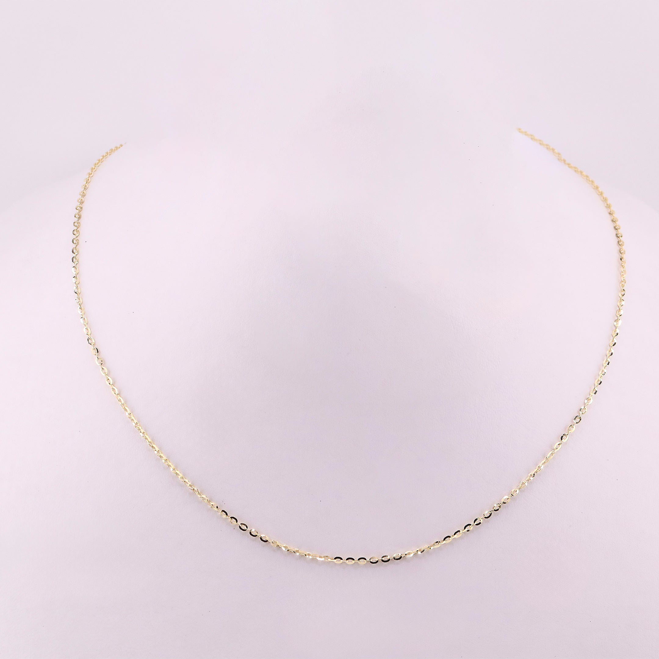 Cadena Eslabones Finos en Oro de 14K
