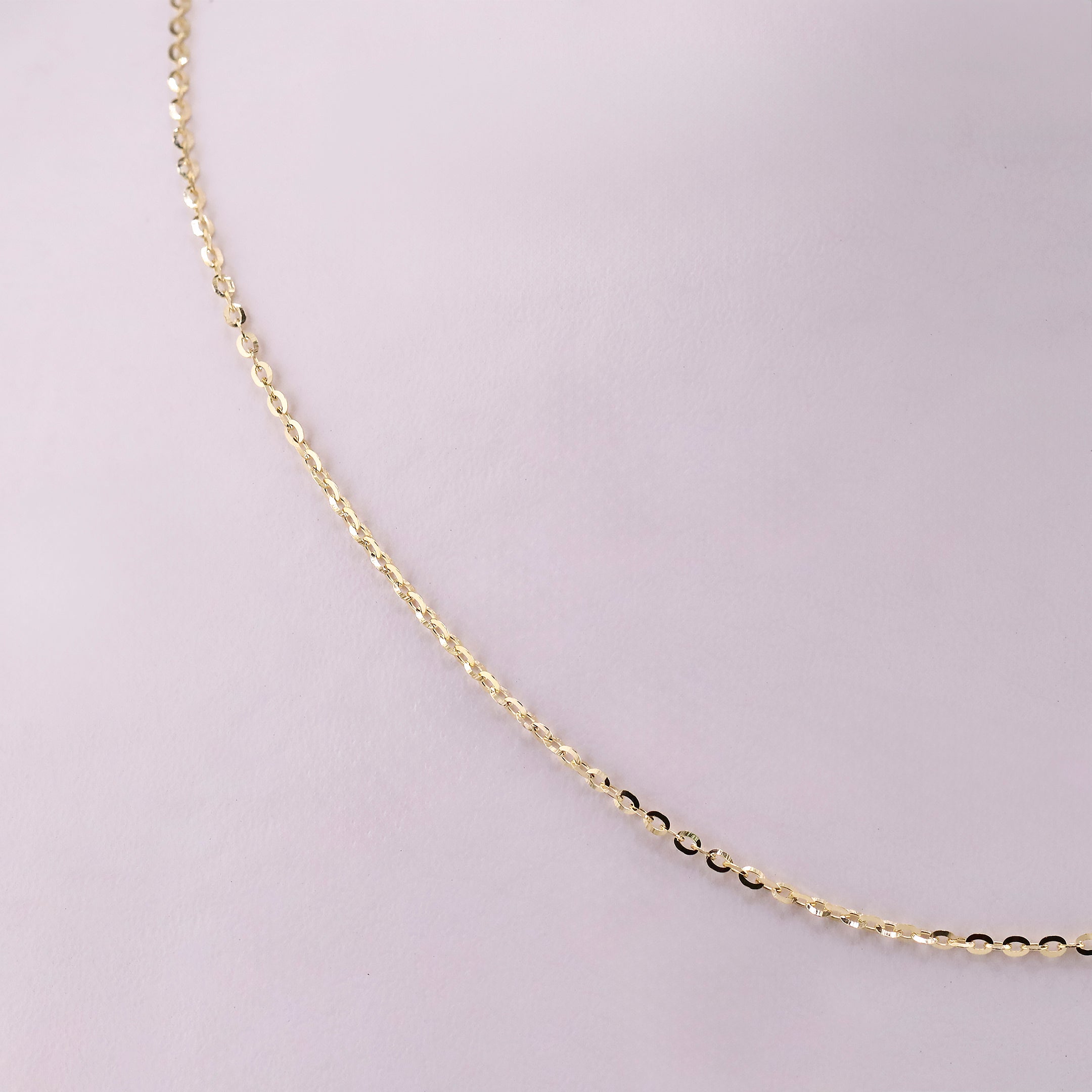 Cadena Eslabones Finos en Oro de 14K