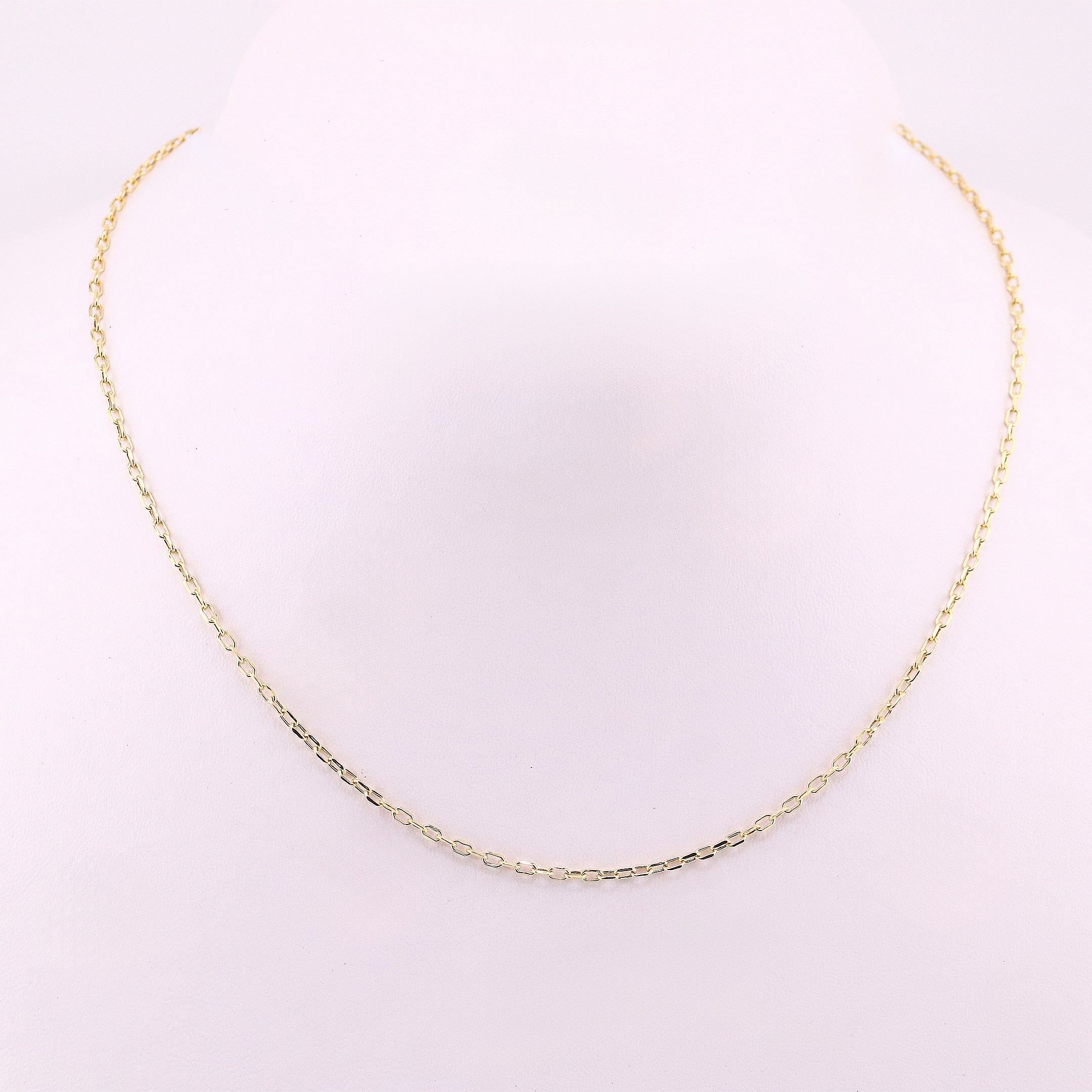 Cadena de Oro Eslabón Invertido de 14K