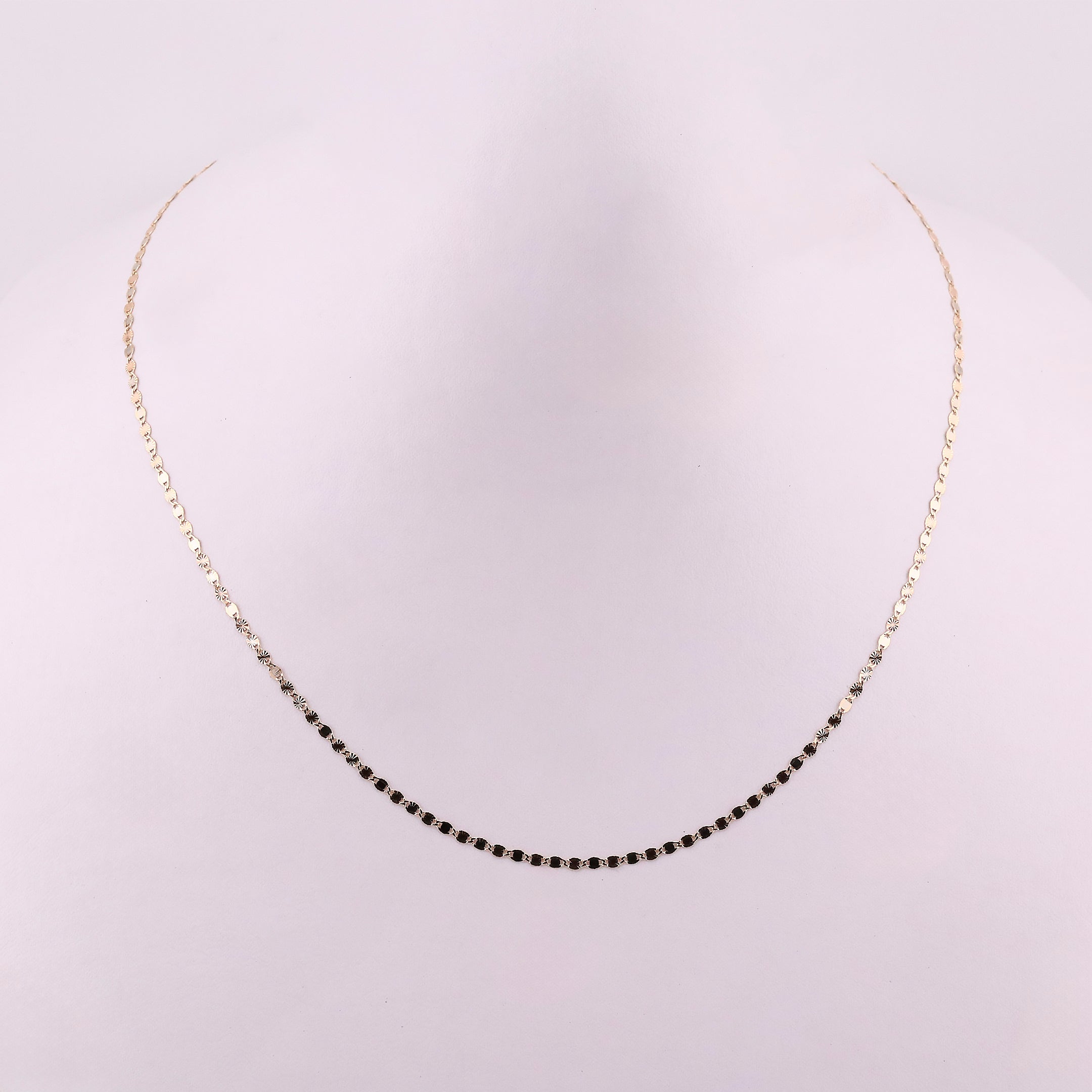 Cadena Tejido Italiano en Oro de 14K