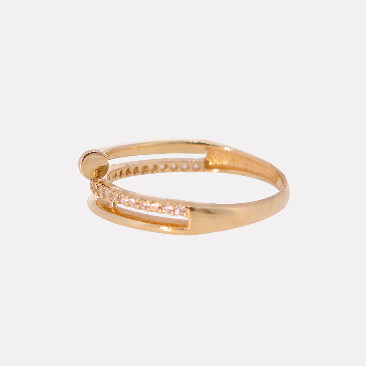 Anillo Triple Clavo en Oro de 14K