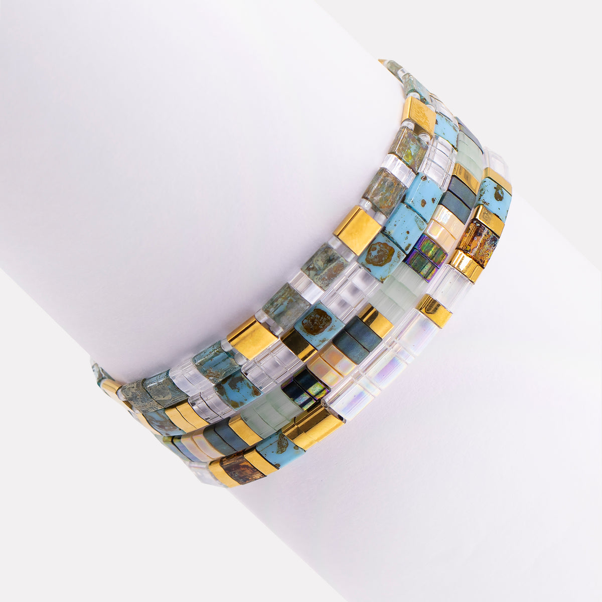 Set Pulseras Miyuki Arena