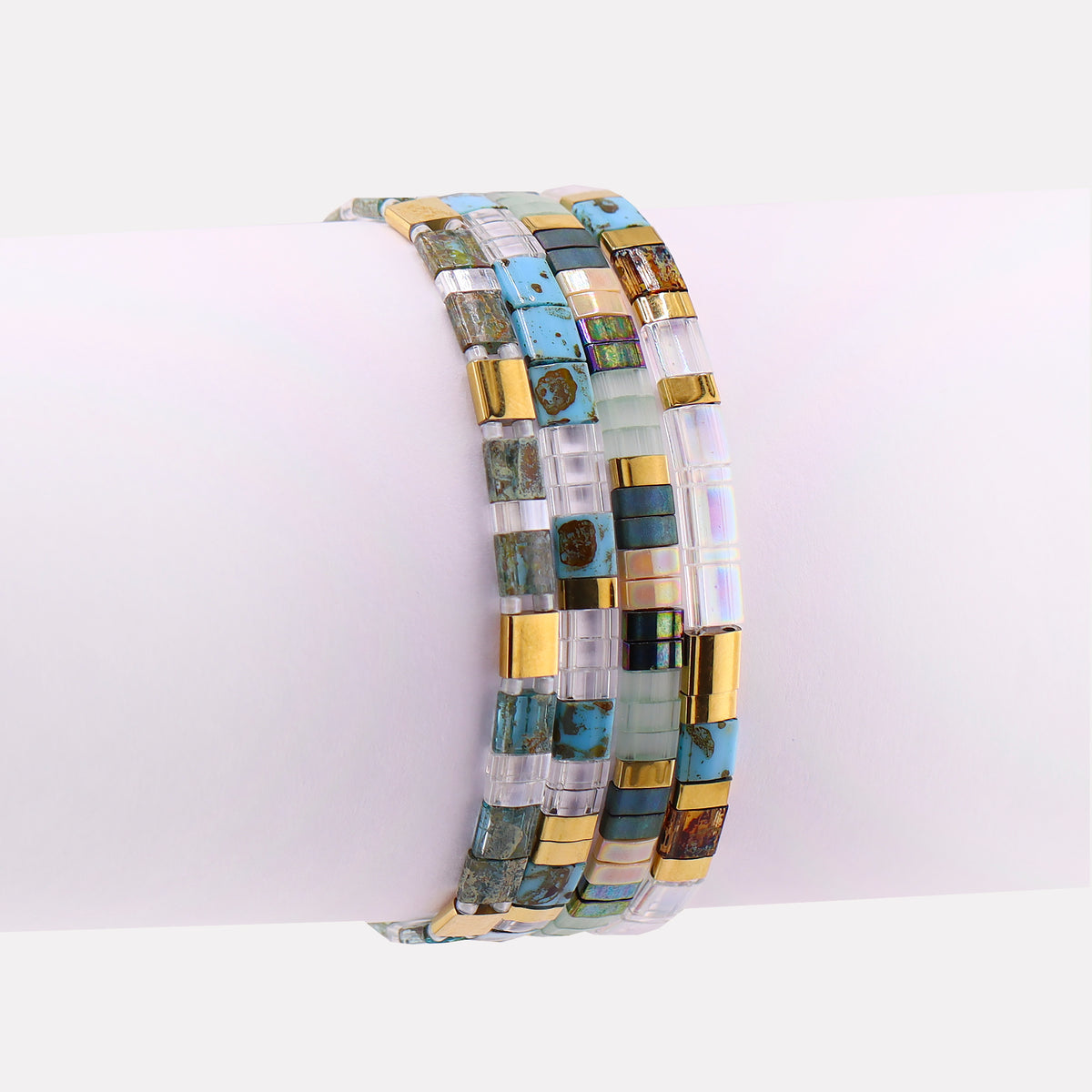 Set Pulseras Miyuki Arena