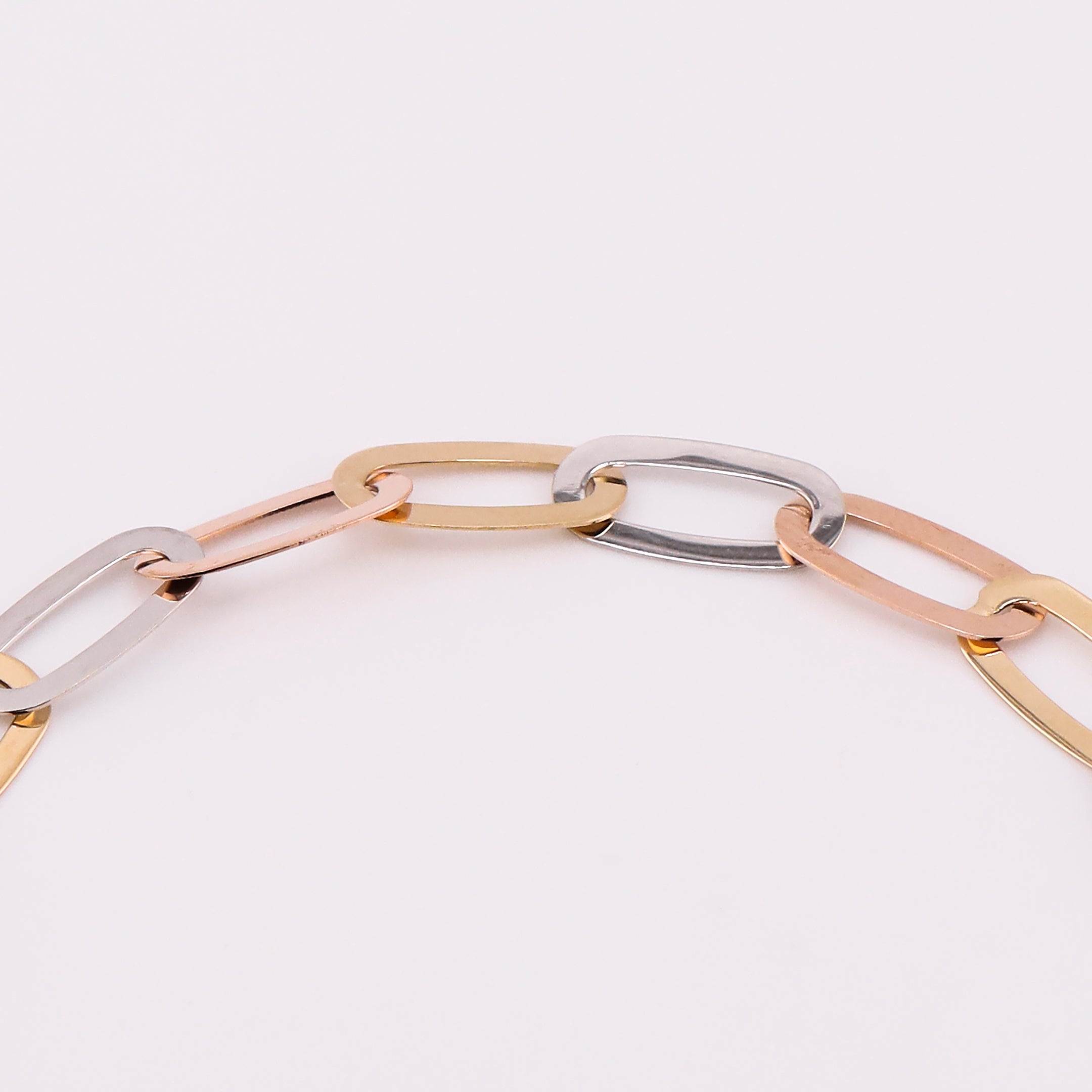 Pulsera Clip Tonos en Oro de 14K