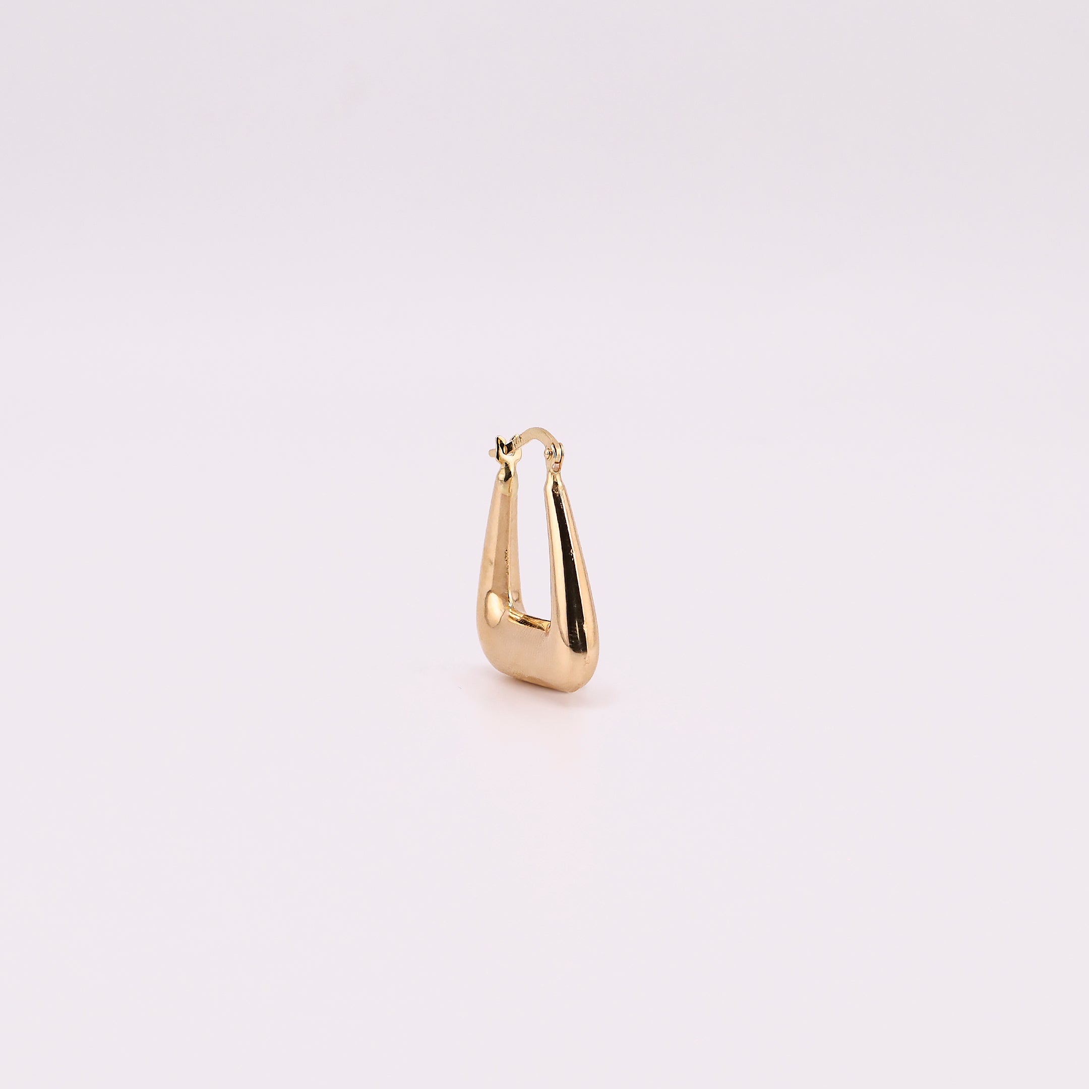 Arracadas Cuadro Canasta en Oro de 14K