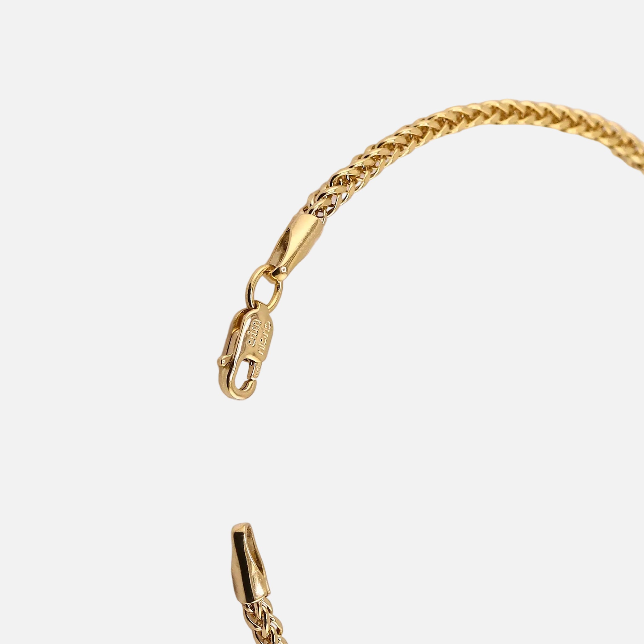 Pulso Tejido Espiga en Oro de 14K