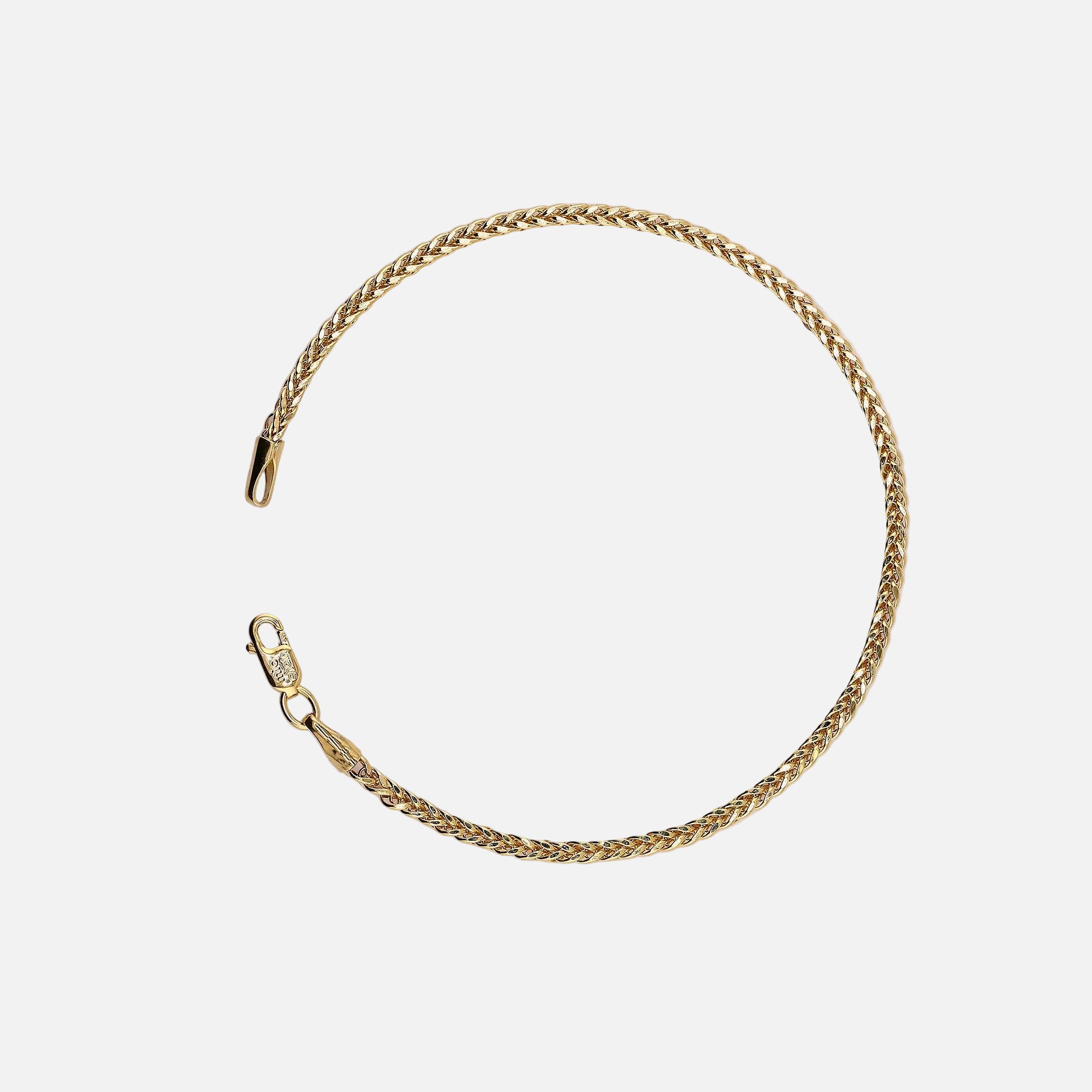 Pulso Tejido Espiga en Oro de 14K