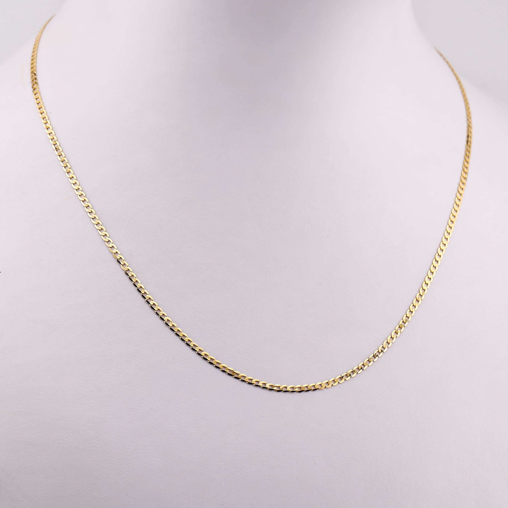 Cadena Tejido Eslabón en Oro de 14K