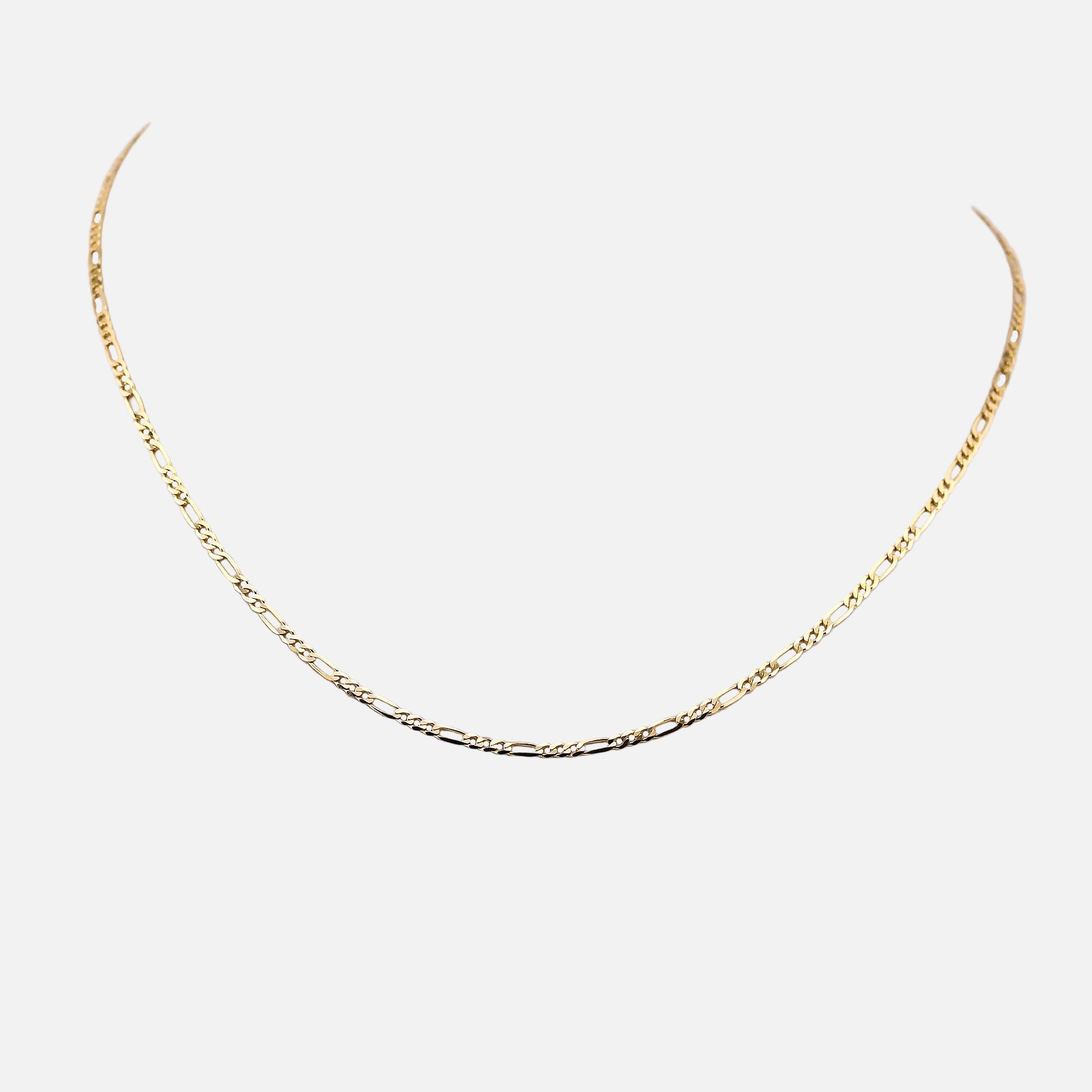 Cadena 3 X 1 Diamantada en Oro de 14K