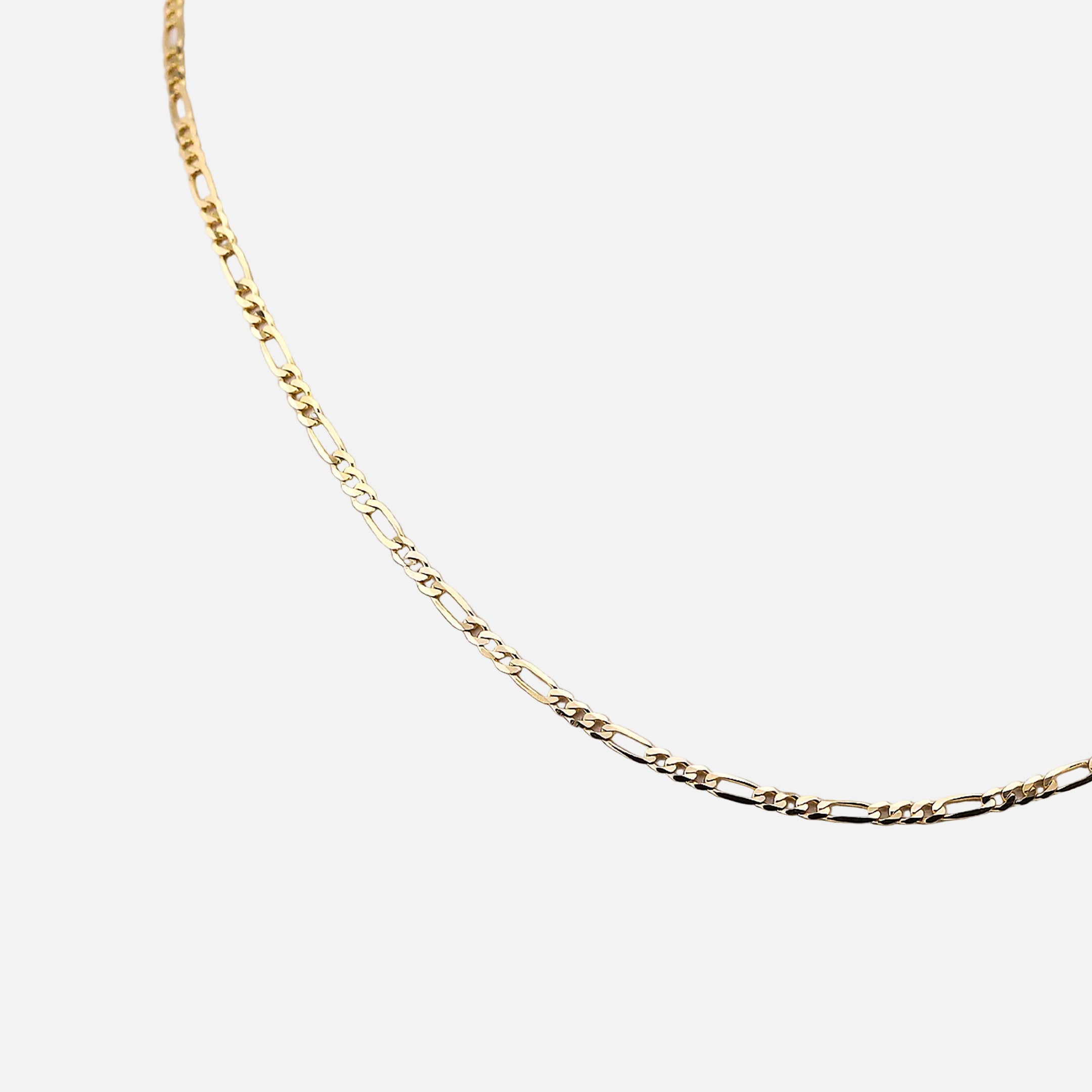 Cadena 3 X 1 Diamantada en Oro de 14K