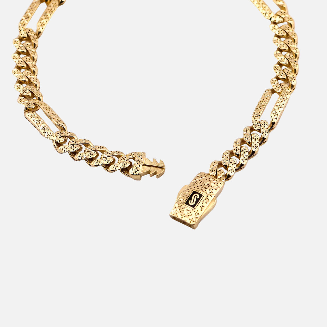 Línea Monaco Chain en oro 10K y 14K · Balsas Gold