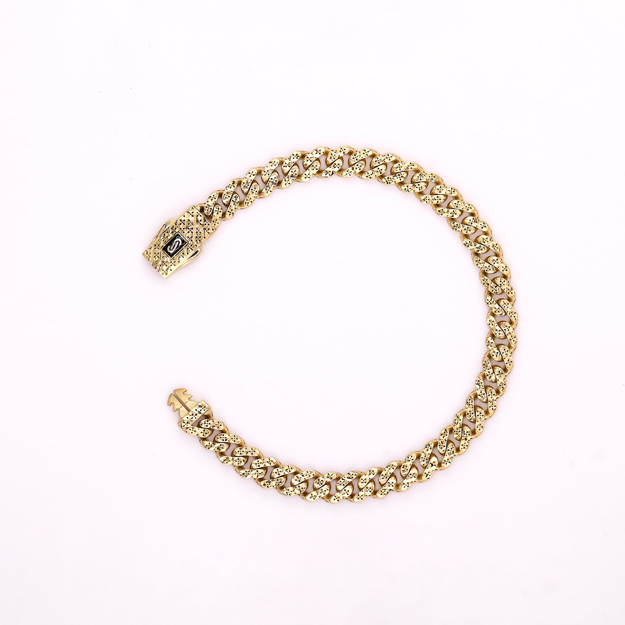 Pulso Monaco Chain Relimado en Oro de 10K