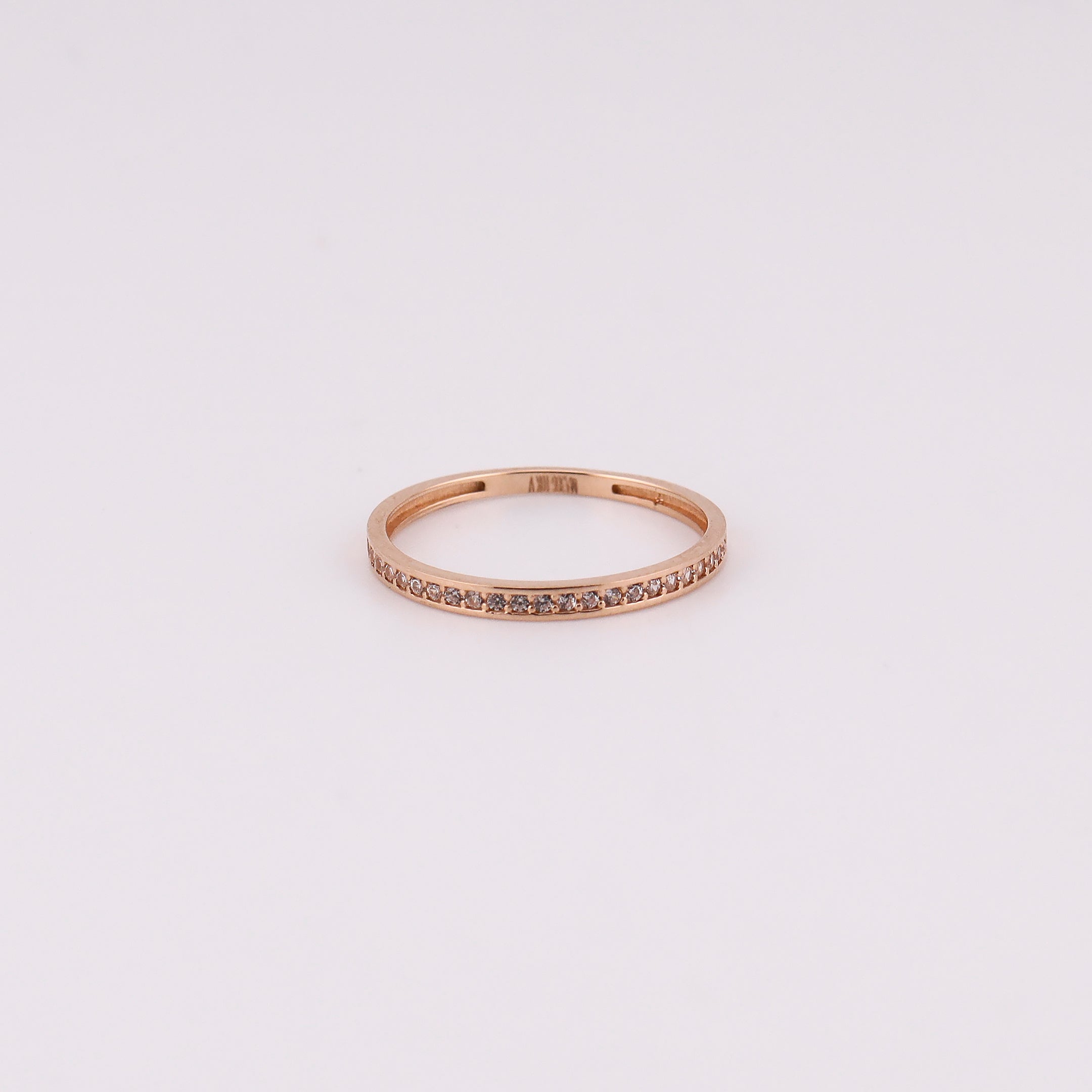 Anillo Media Churumbela en Oro Rosa de 10K