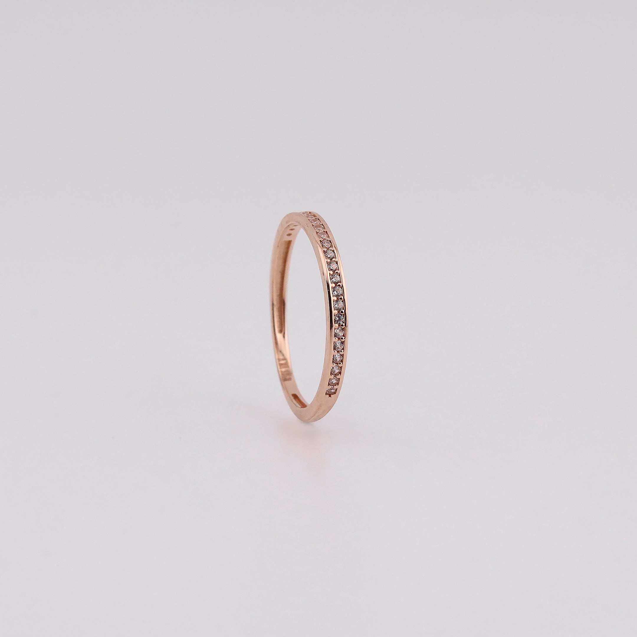 Anillo Media Churumbela en Oro Rosa de 10K