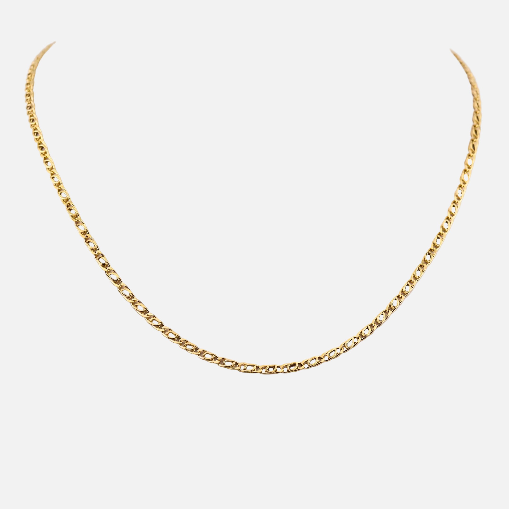 Cadena Ojo de Tigre en Oro de 10K