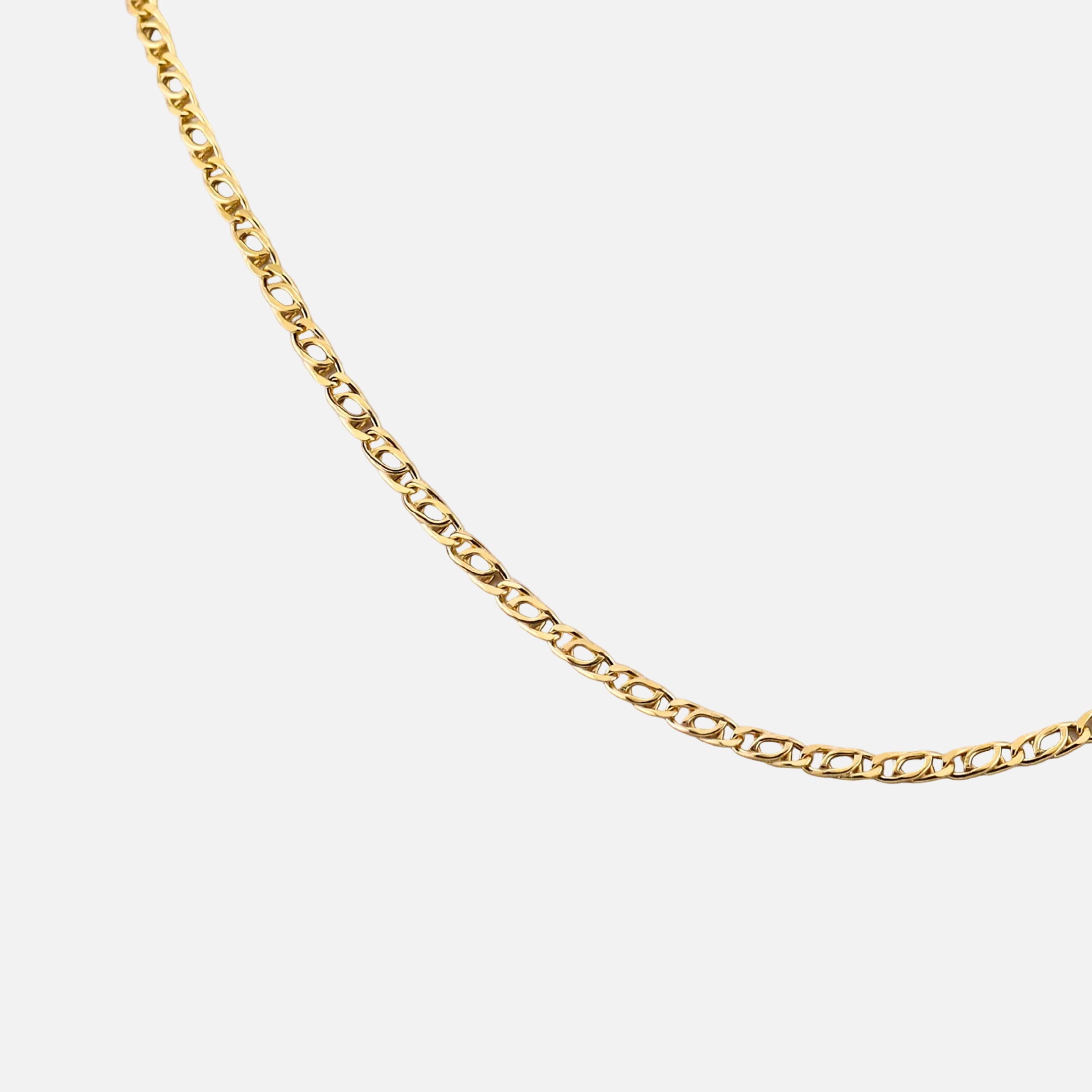 Cadena Ojo de Tigre en Oro de 10K