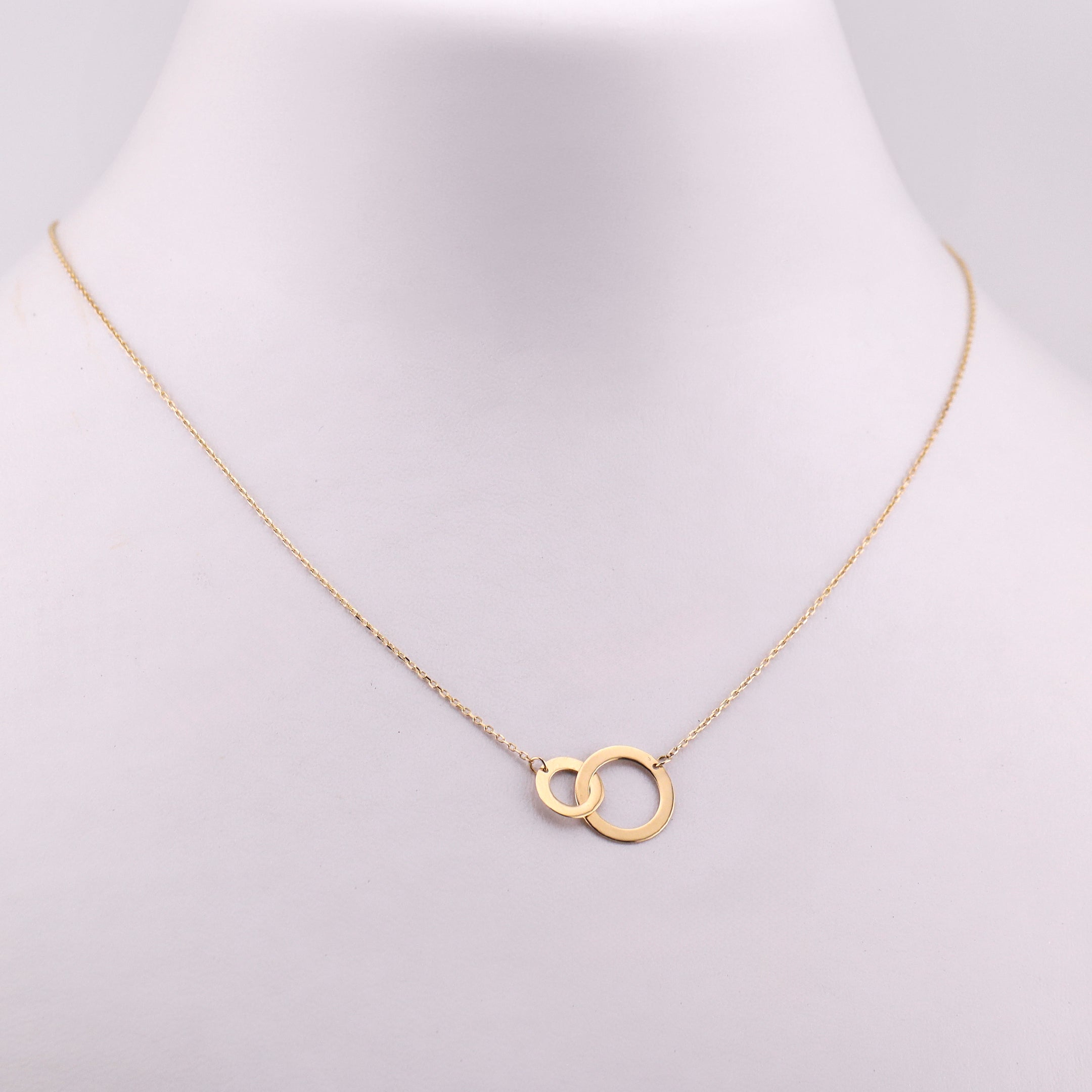 Gargantilla Aros Encontrados en Oro de 14K