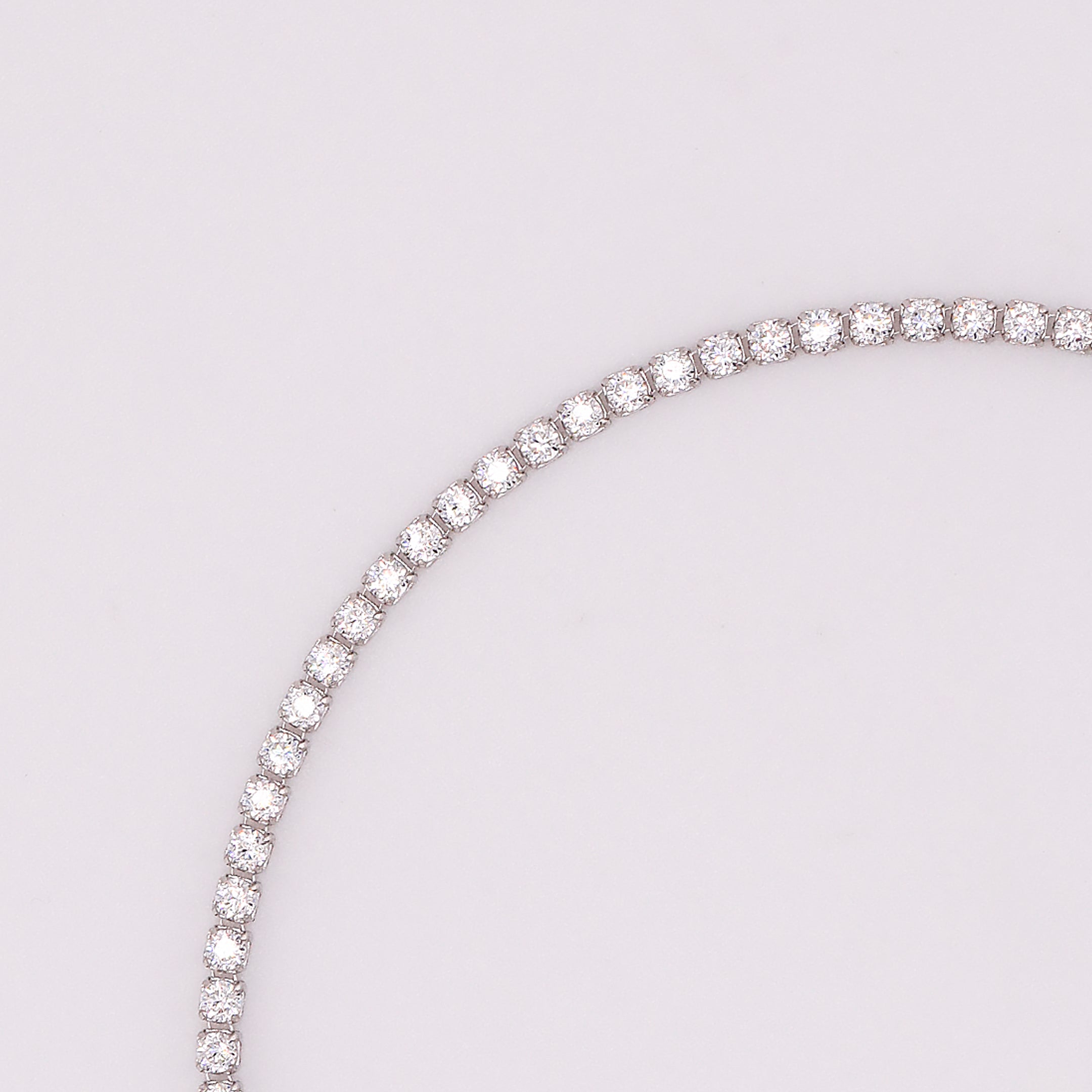 Pulsera Tennis en Oro Blanco de 14K