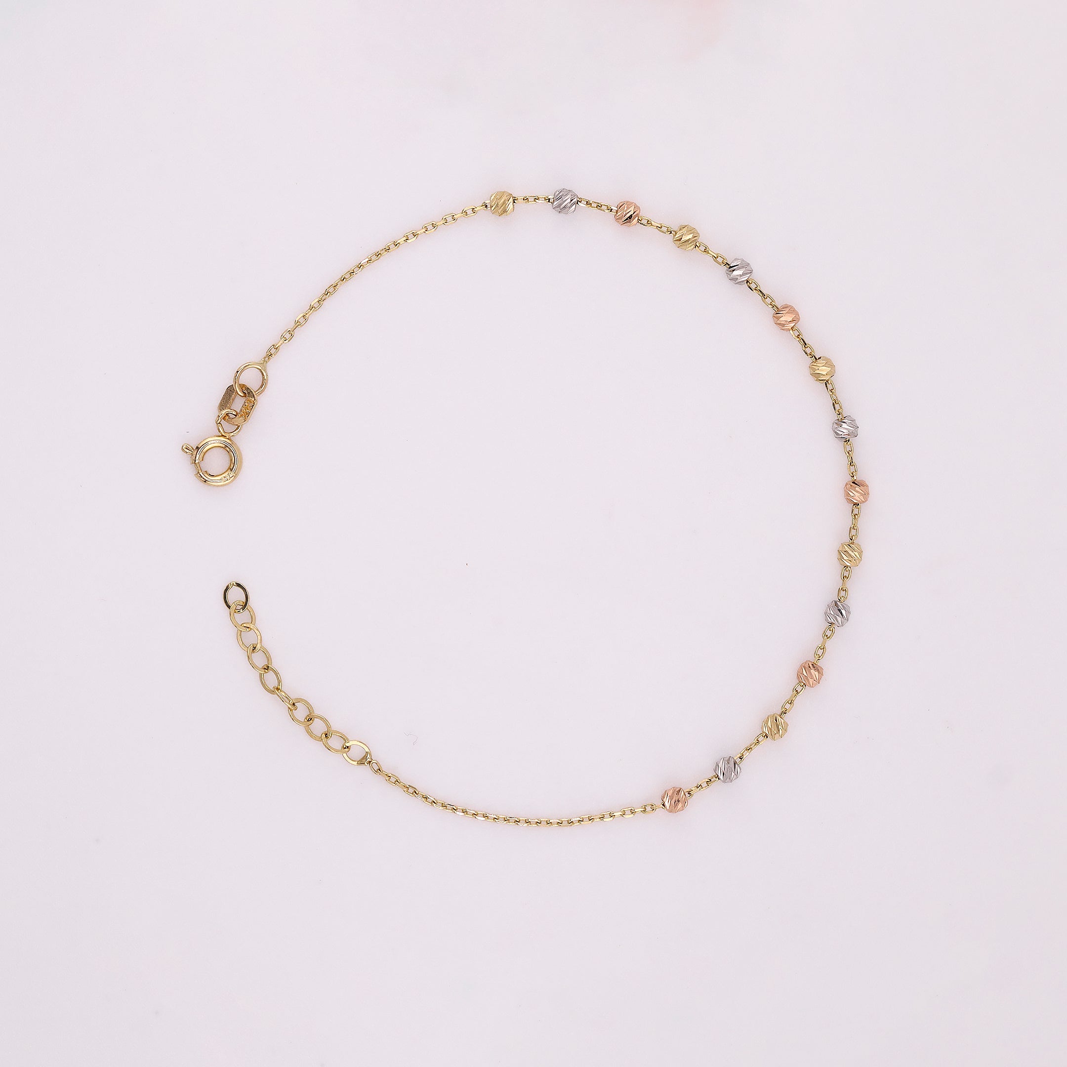Pulsera Viviana Diamantada en Oro de 14K