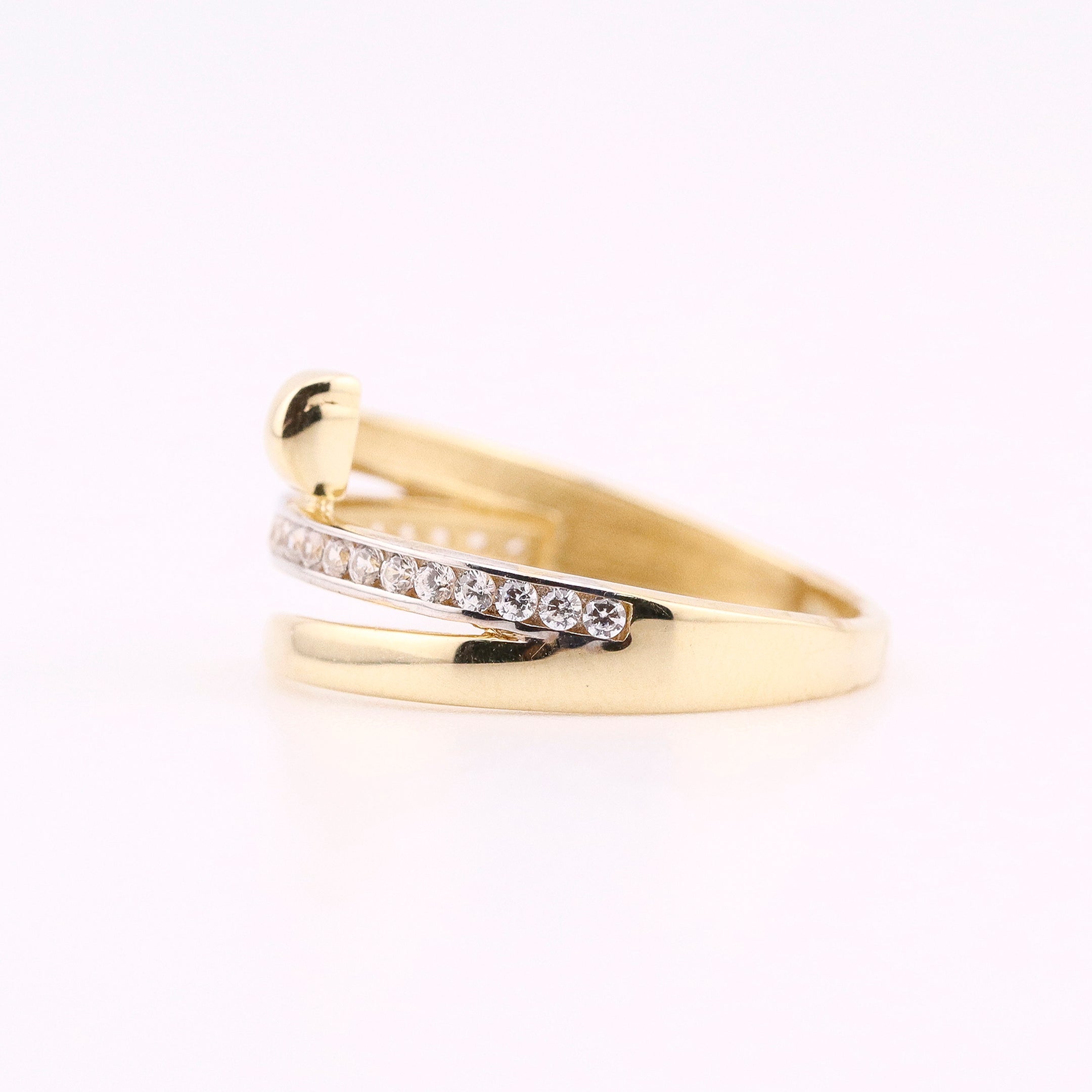 Anillo Triple Unión en Oro de 14K