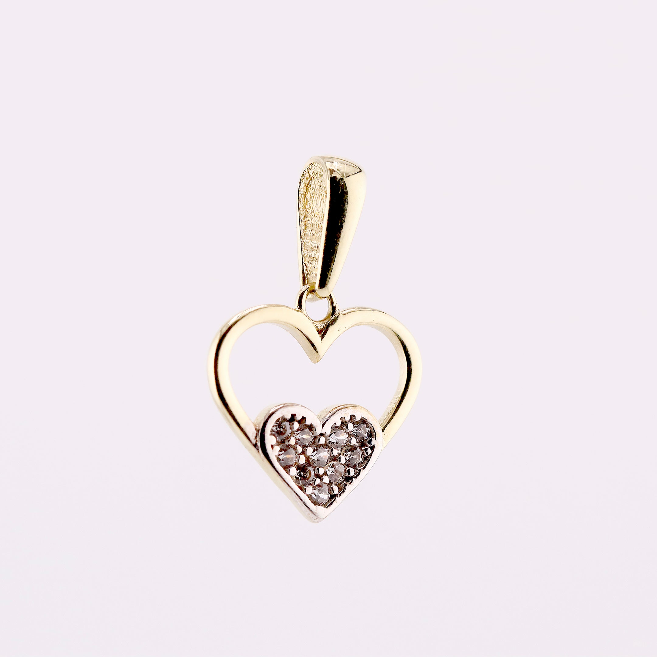 Dije de Oro Corazón Silueta de 10K