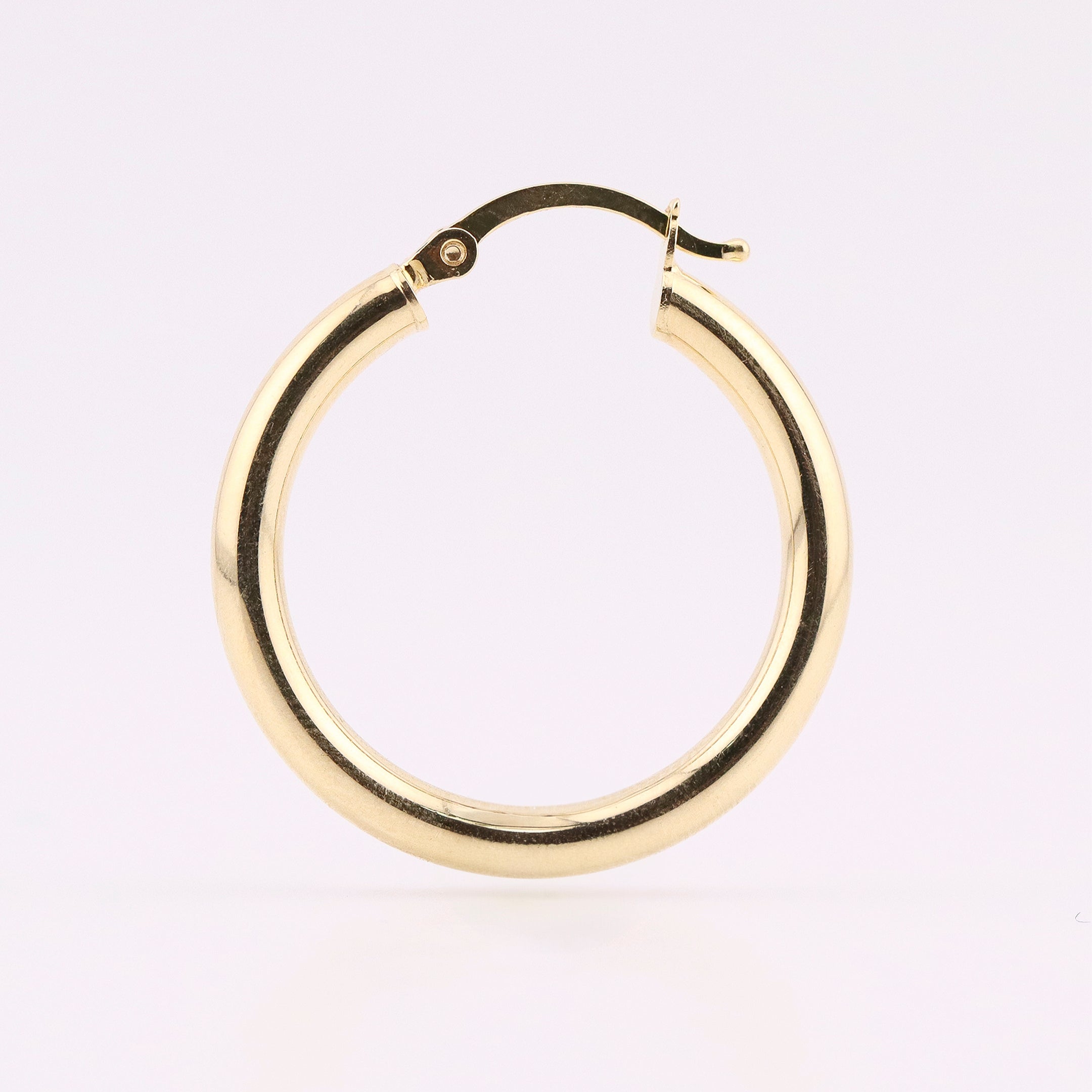 Arracadas de Oro Tubo Liso de 10K