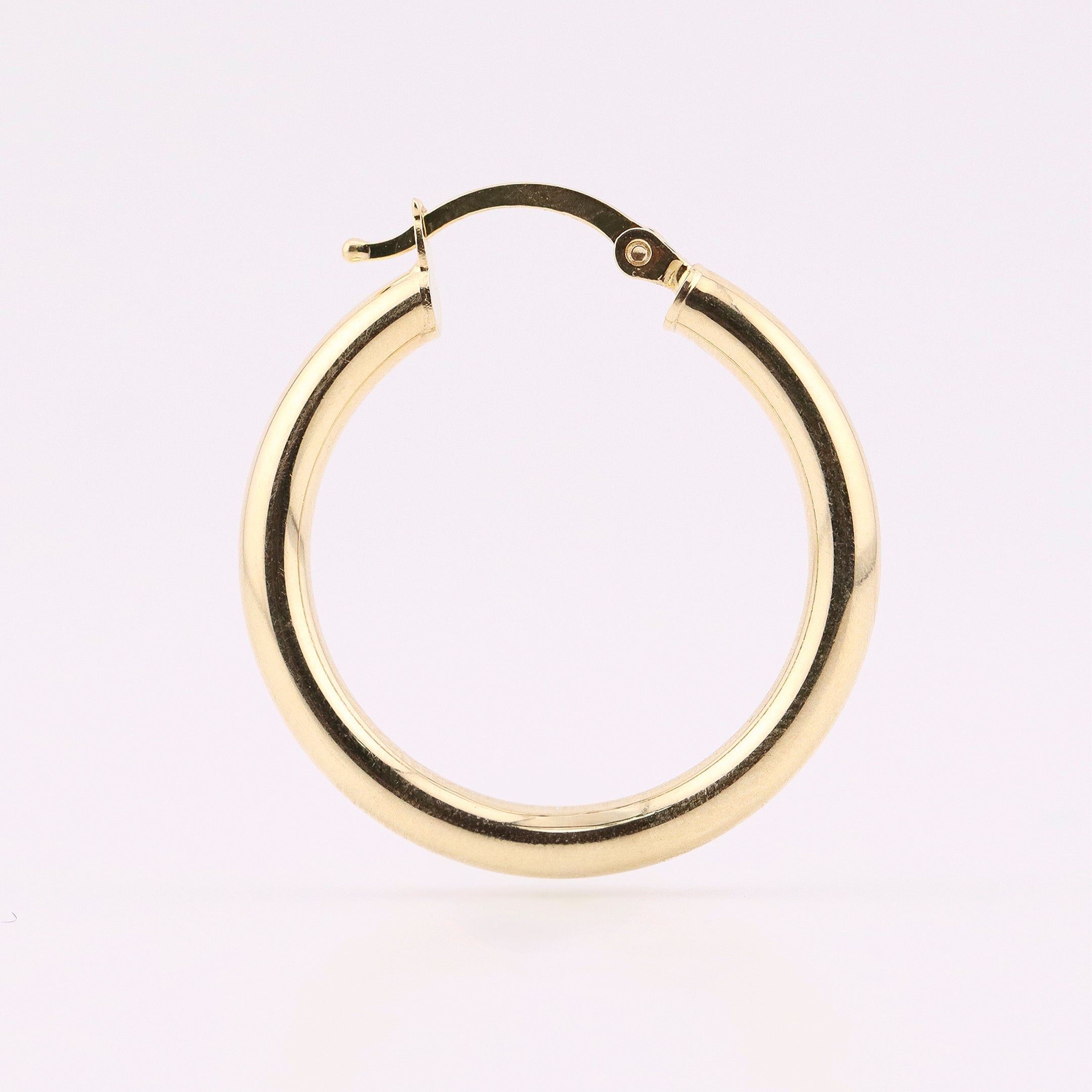 Arracadas de Oro Tubo Liso de 10K