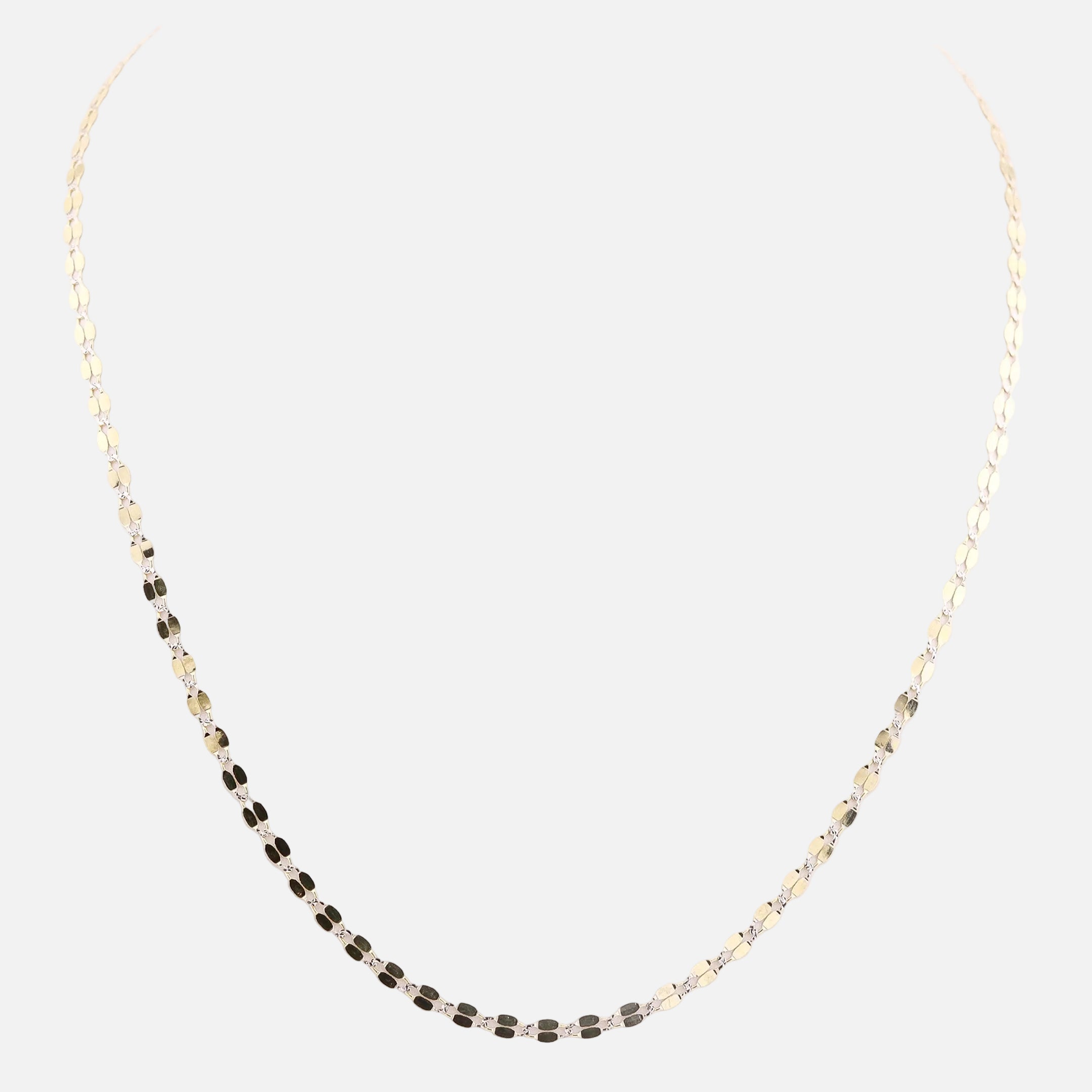 Cadena Mixta en Oro de 14K