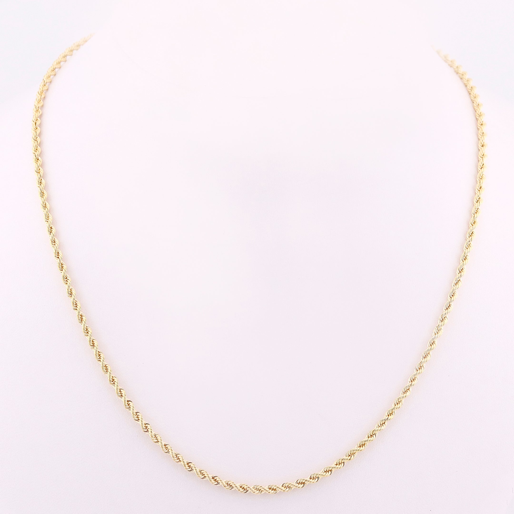 Cadena de Oro Tejido Torzal de 14K