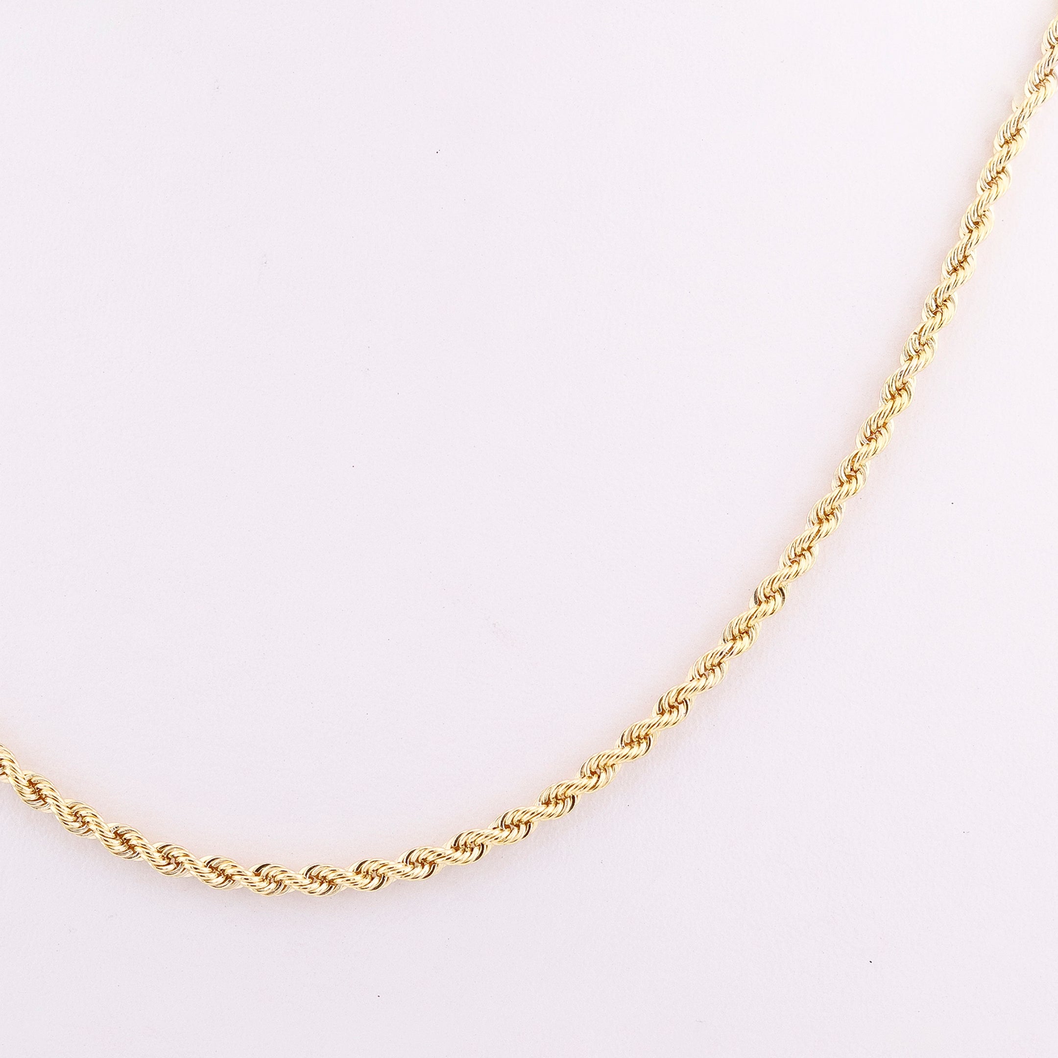 Cadena de Oro Tejido Torzal de 10K