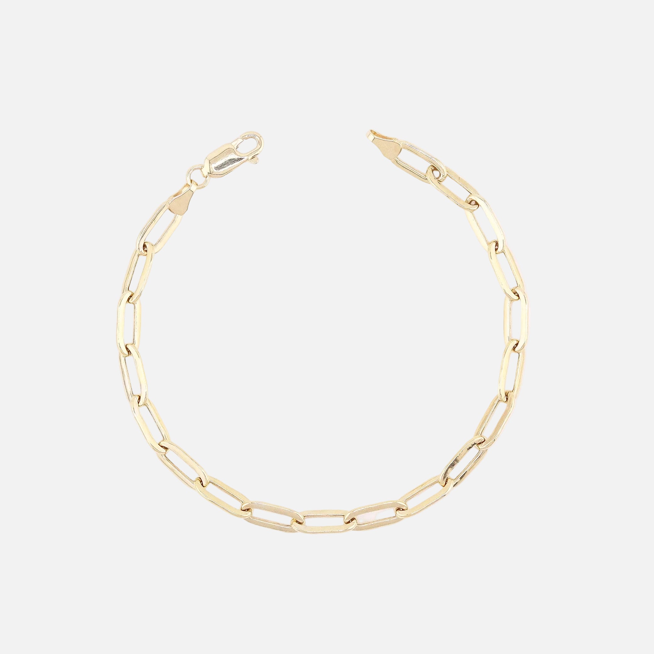 Pulso Paper Clip en Oro de 14K