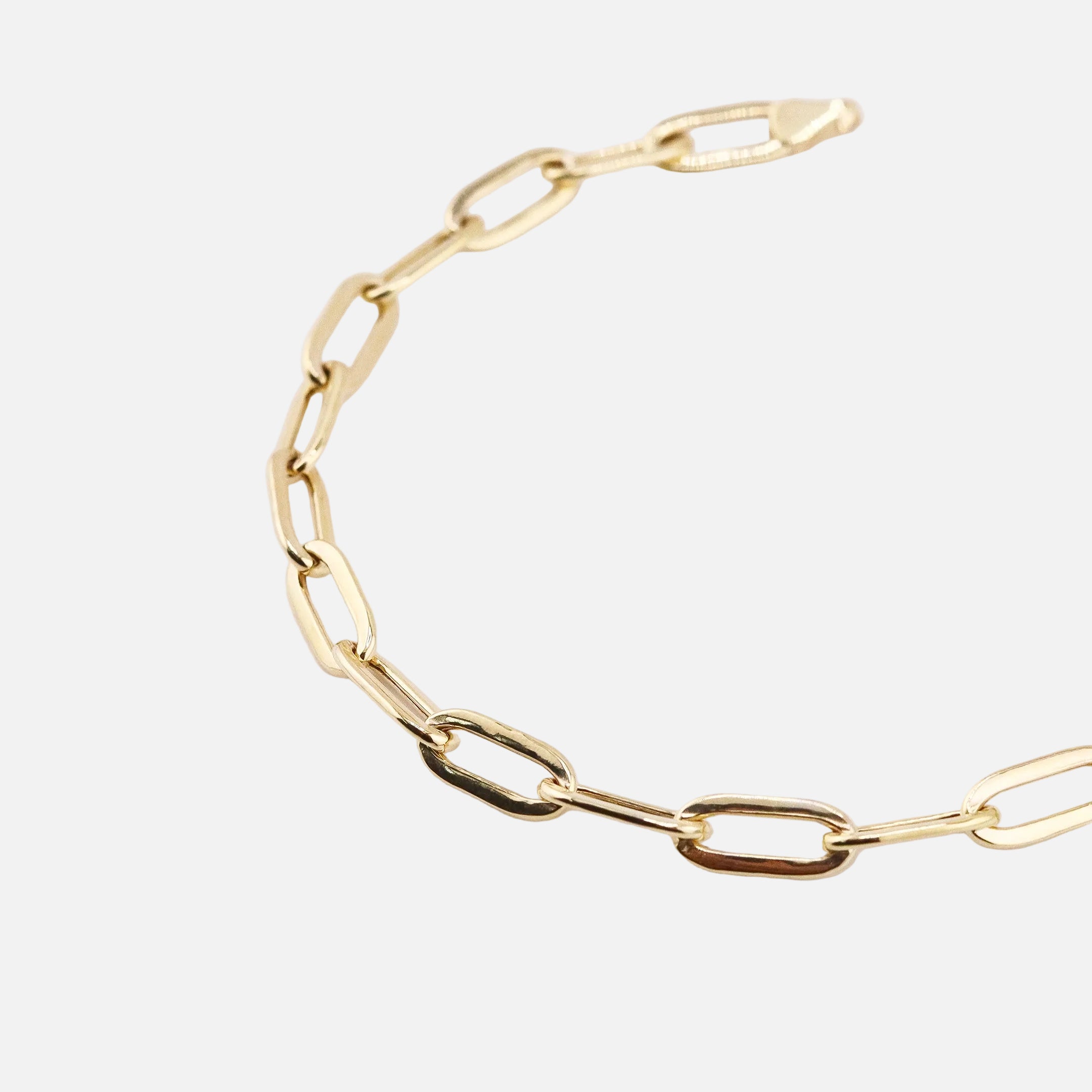 Pulso Paper Clip en Oro de 14K